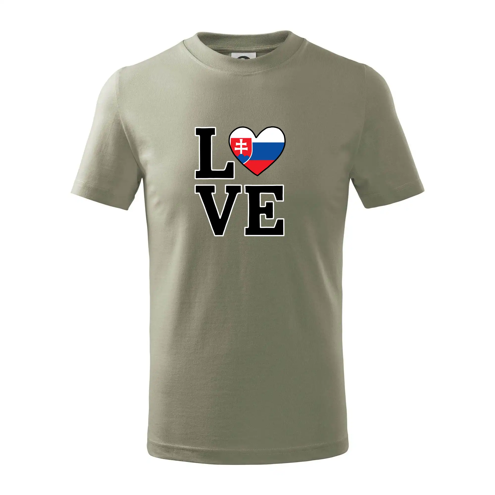 Motívy štátnych vlajok - Love Slovenská vlajka - Tričko detské bavlnené