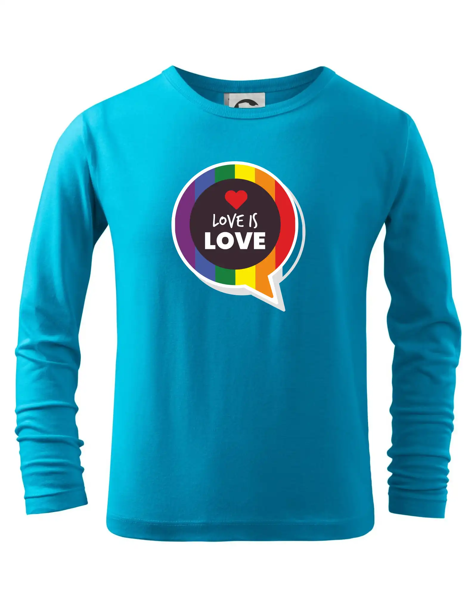 Tričká pre LGBT a Queer komunitu - Love is love bublina - Tričko detské Long Sleeve