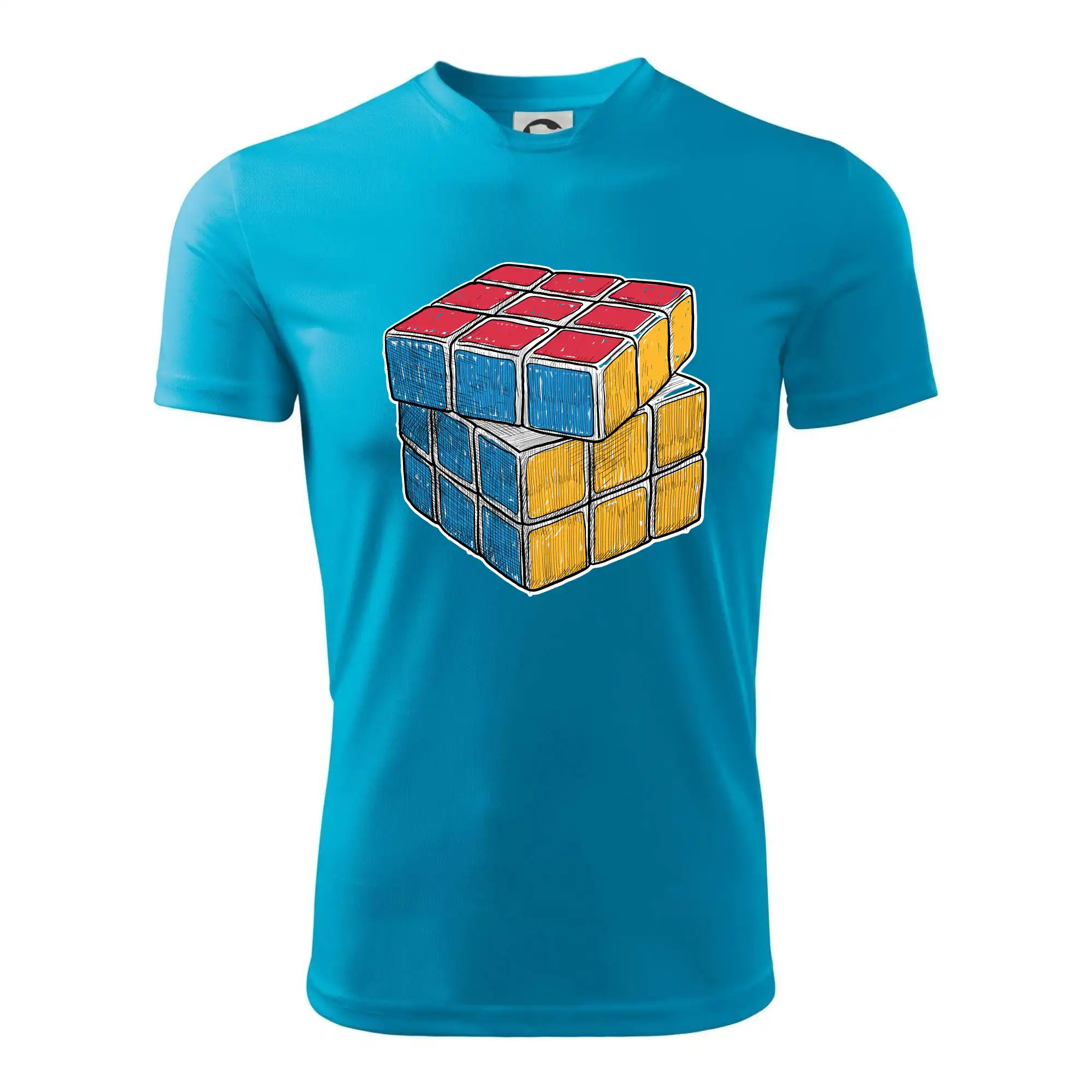 Rubikova kostka kreslená