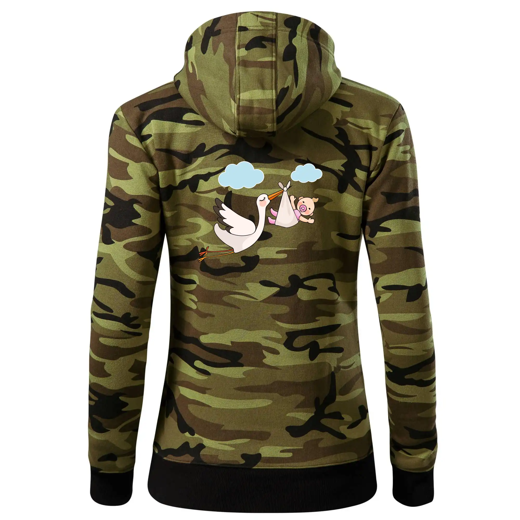 Čáp čekáme miminko - holka