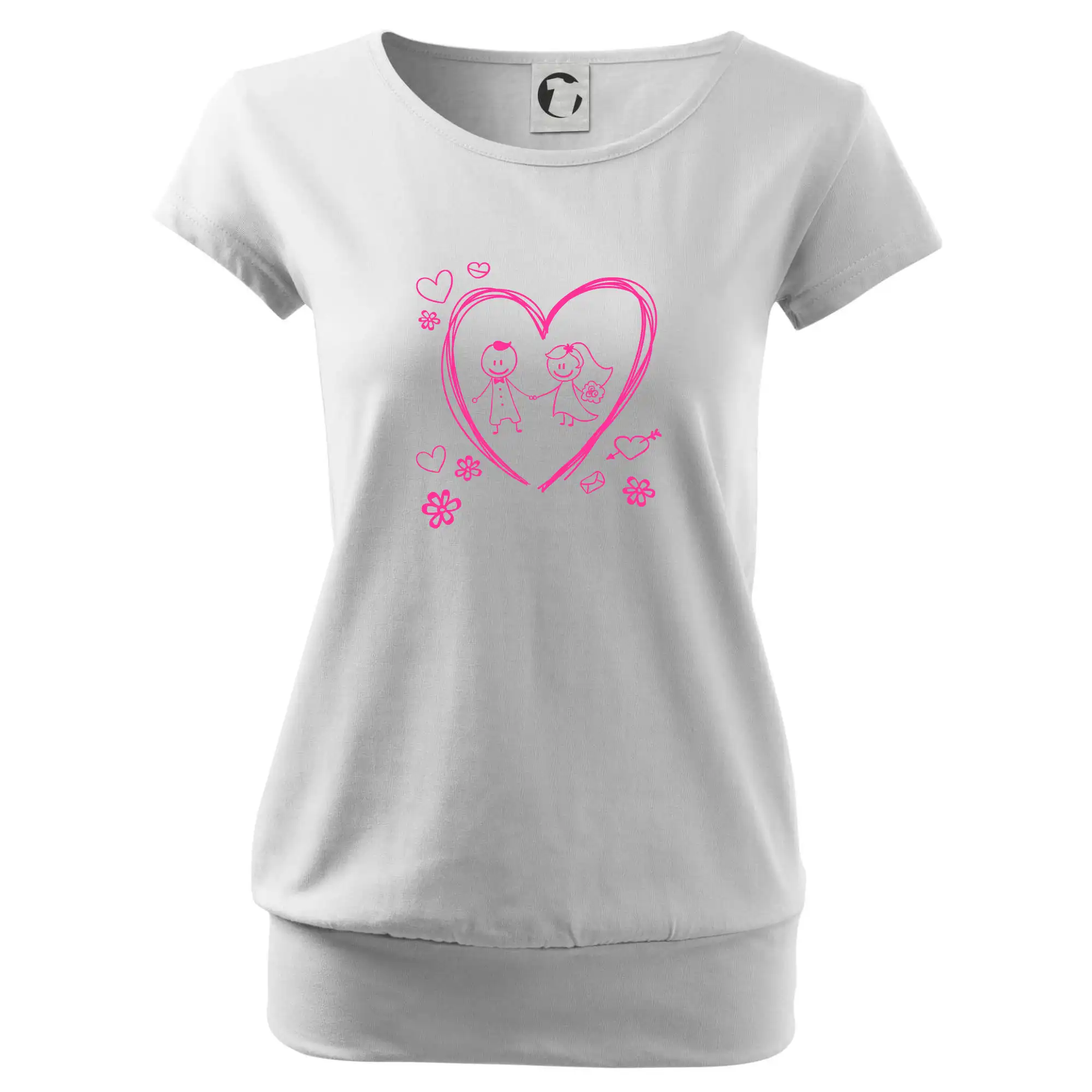 Svatba - kreslené srdce