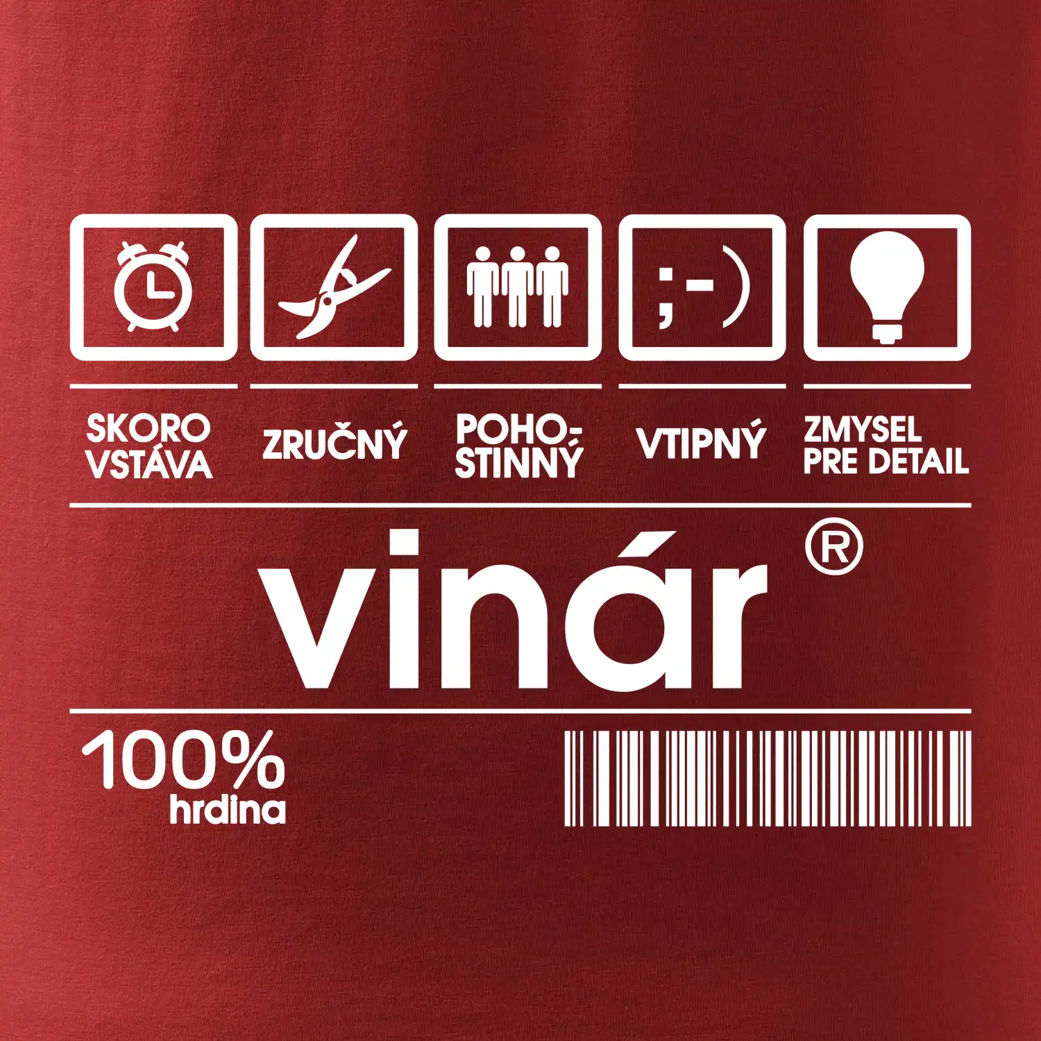 Čiarový kód - vinár