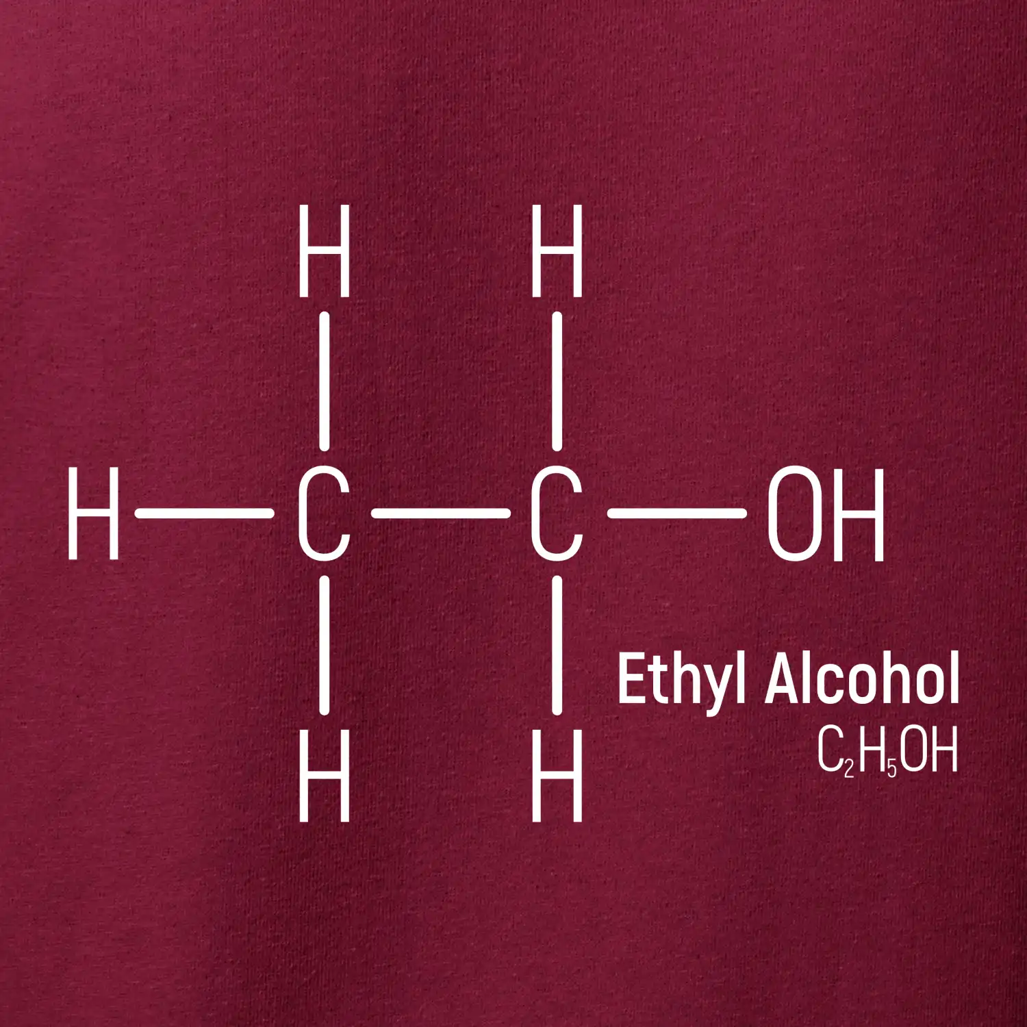 Molekulární struktura Ethanol