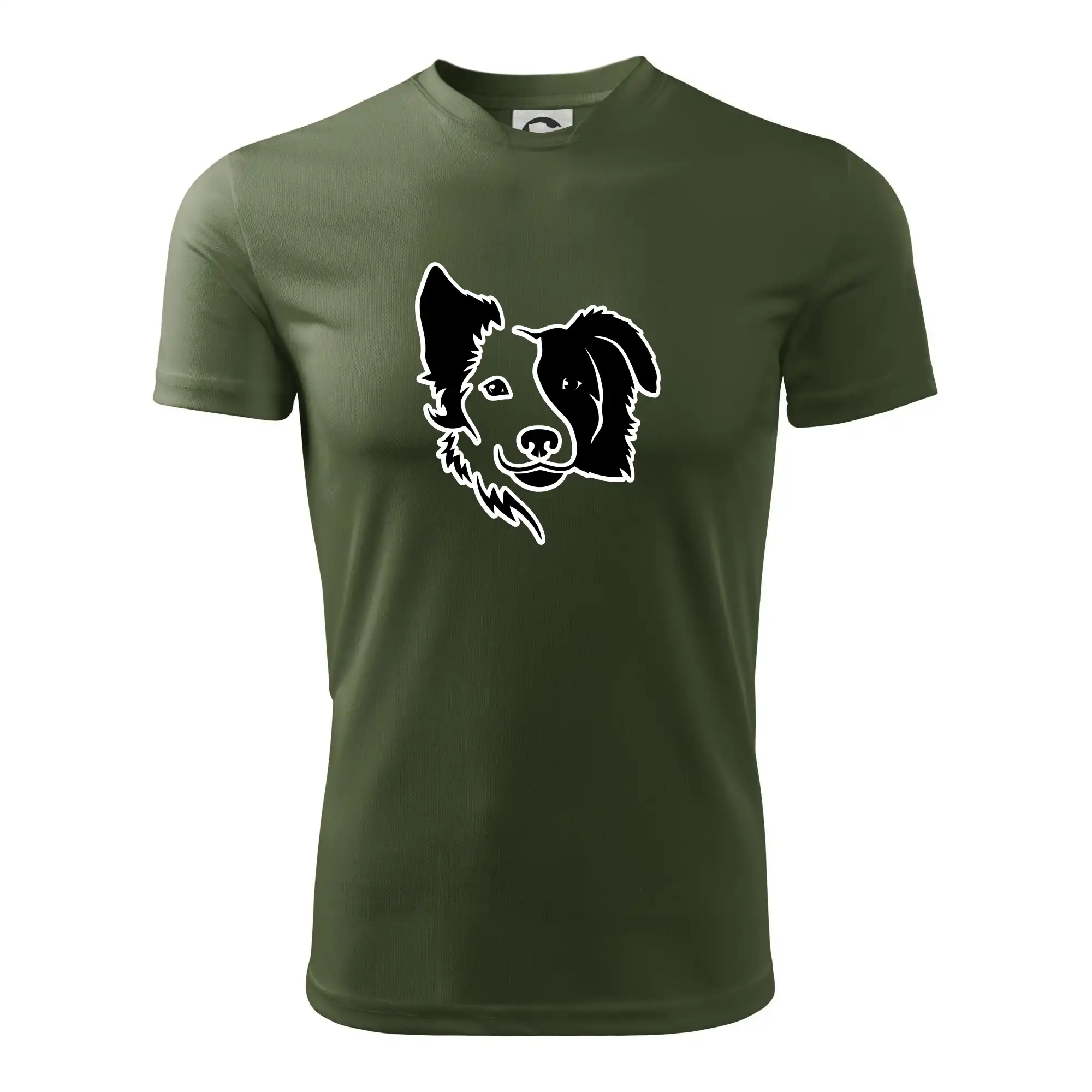 Border kólie obrys hlavy