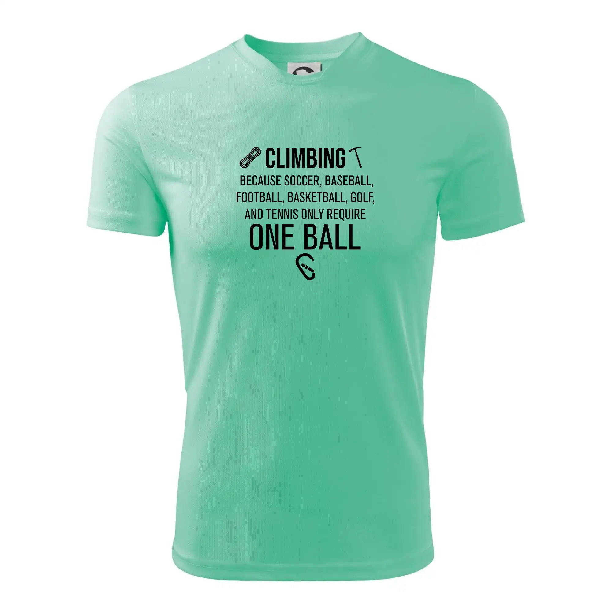 Climbing beacause one ball