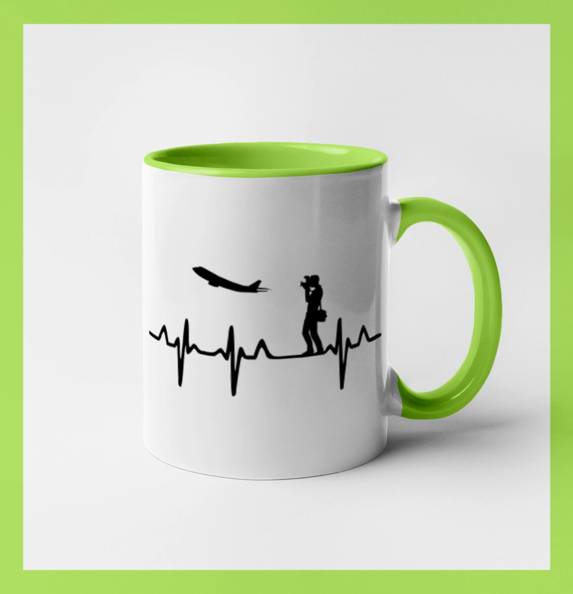 Tričká pre fotografov - EKG spotter - Hrnček 