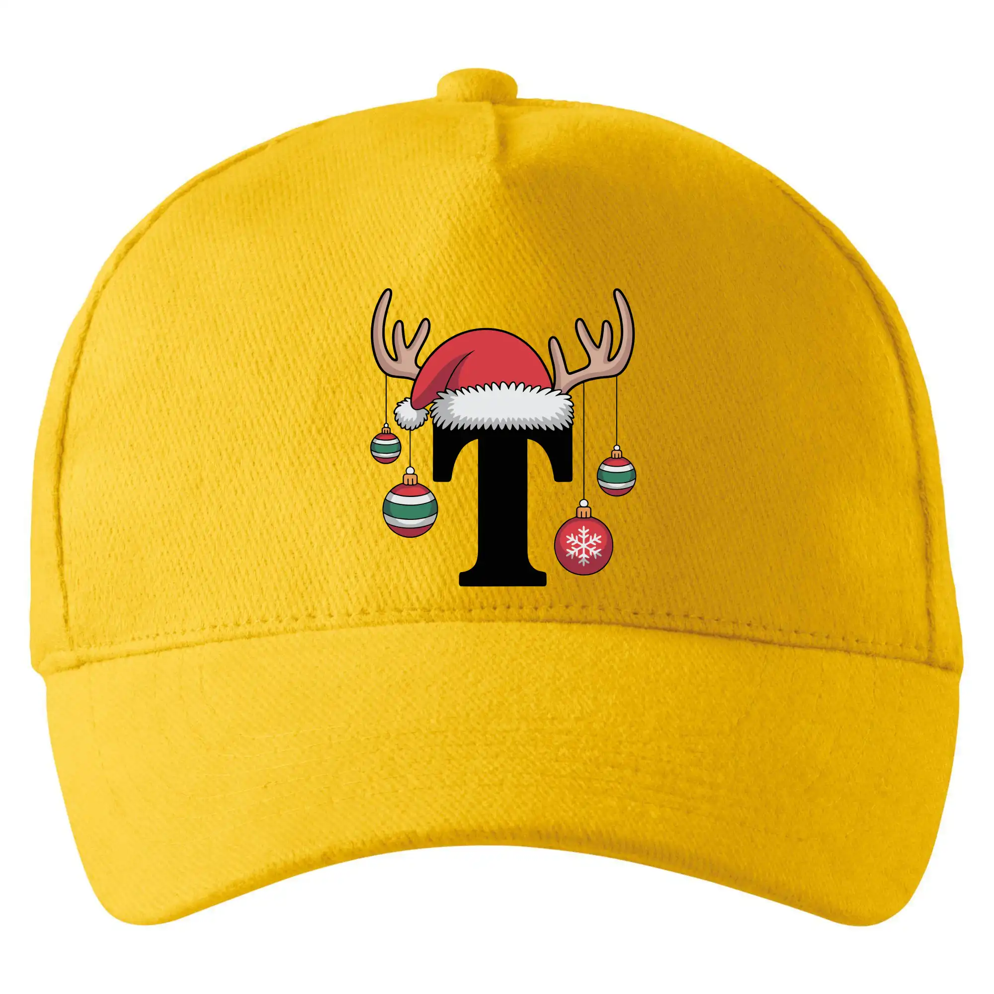 Vanoční rodinná trička - písmeno a čepice