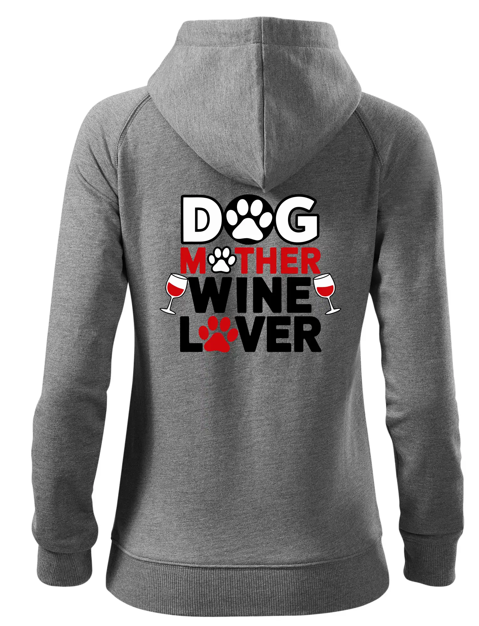 Dog mother wine lover