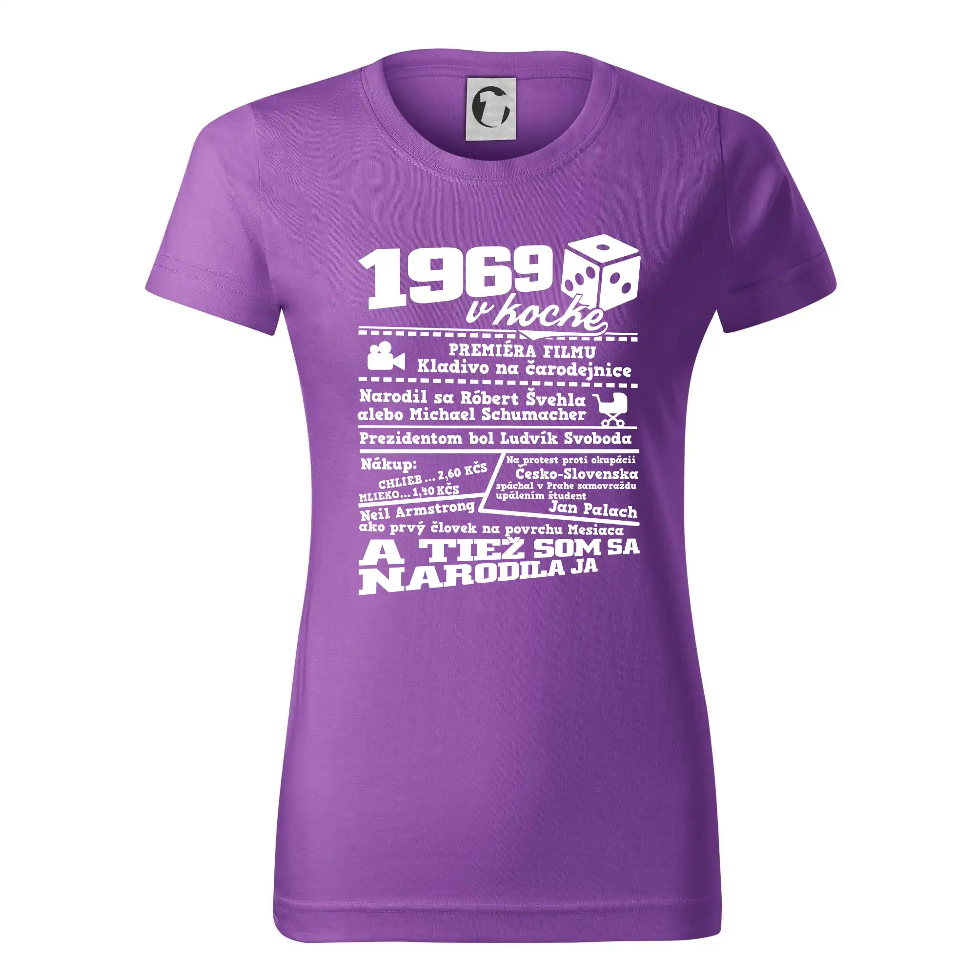 1969 v kocke - Dámske tričko basic - ľahko voľnejšie a dlhšie