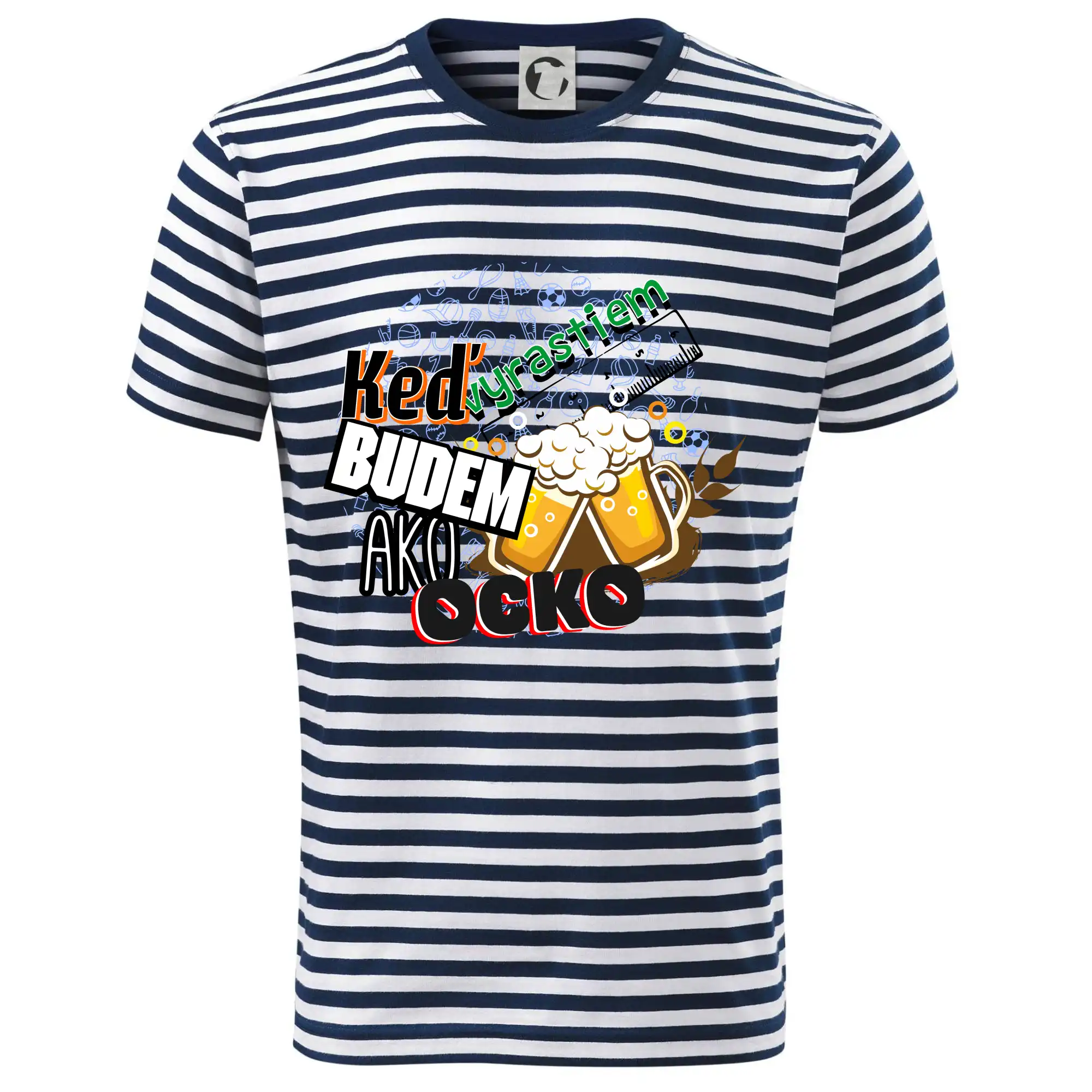 Detské body - až vyrastiem budem ako ocko - Keď vyrastiem budem ako ocko Pivo - Dětské triko na vodu