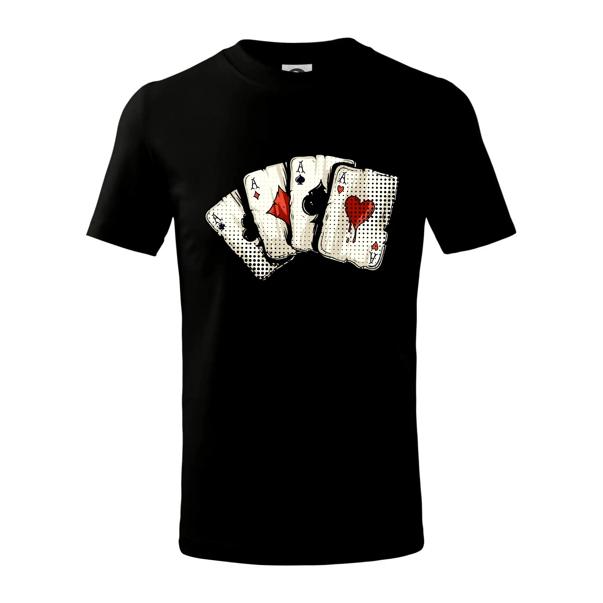 Poker tričká - Poker - karty kreslené - Tričko detské bavlnené
