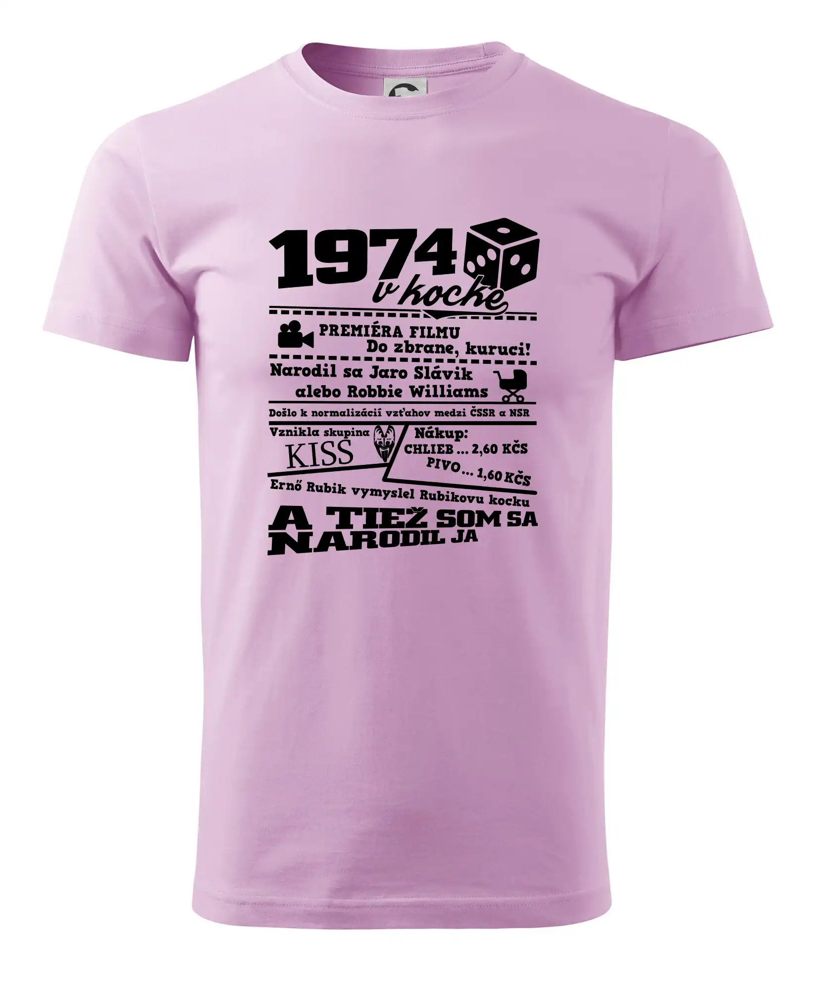 1974 v kocke - Pánske tričko nižšej gramáže