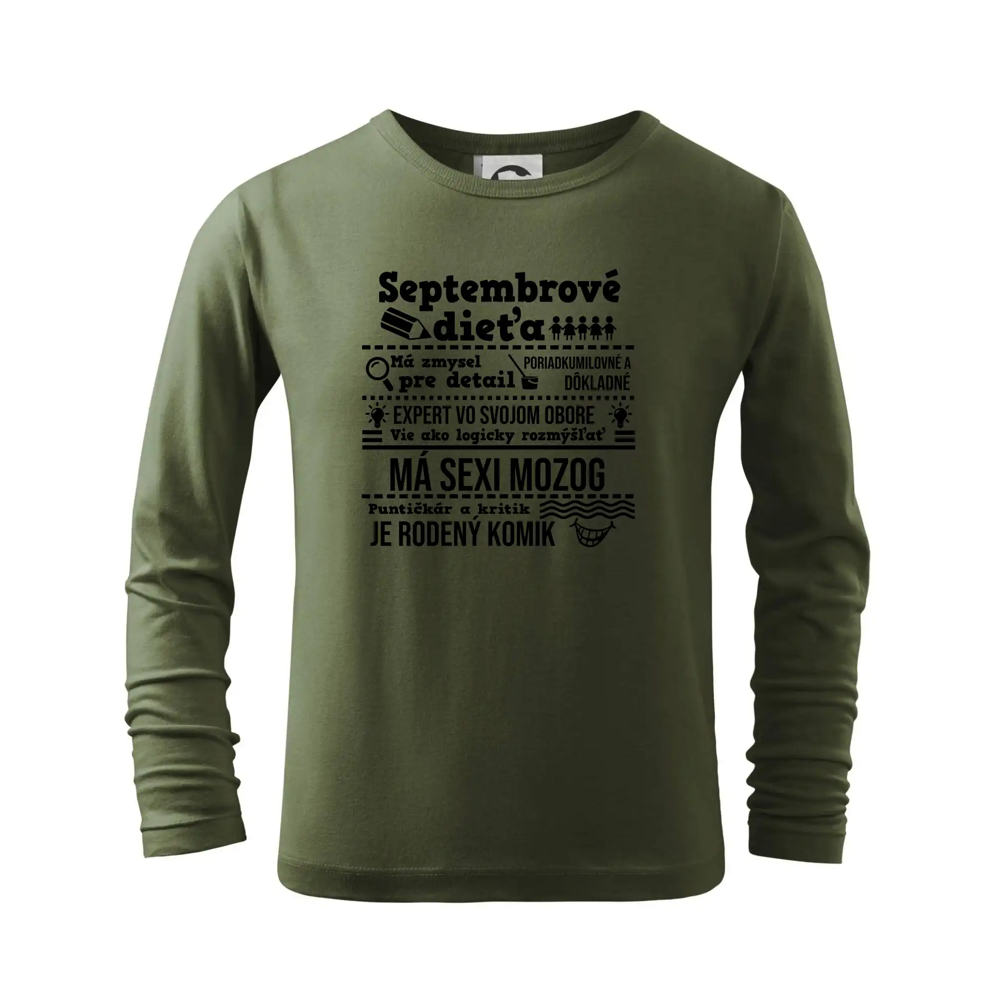 Tričká pre narodených v septembri - Narodeniny September - Tričko detské Long Sleeve