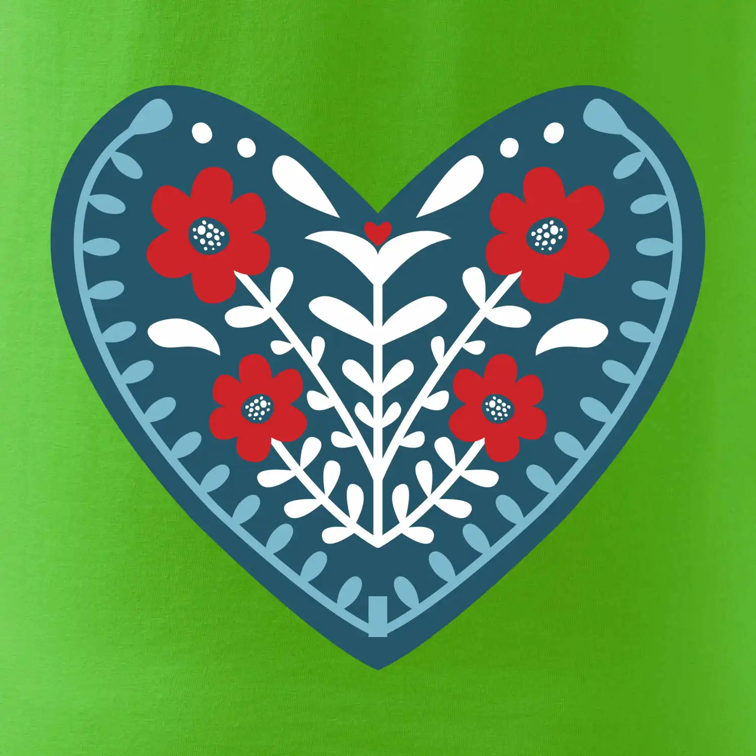 Folklor - srdce modré plné