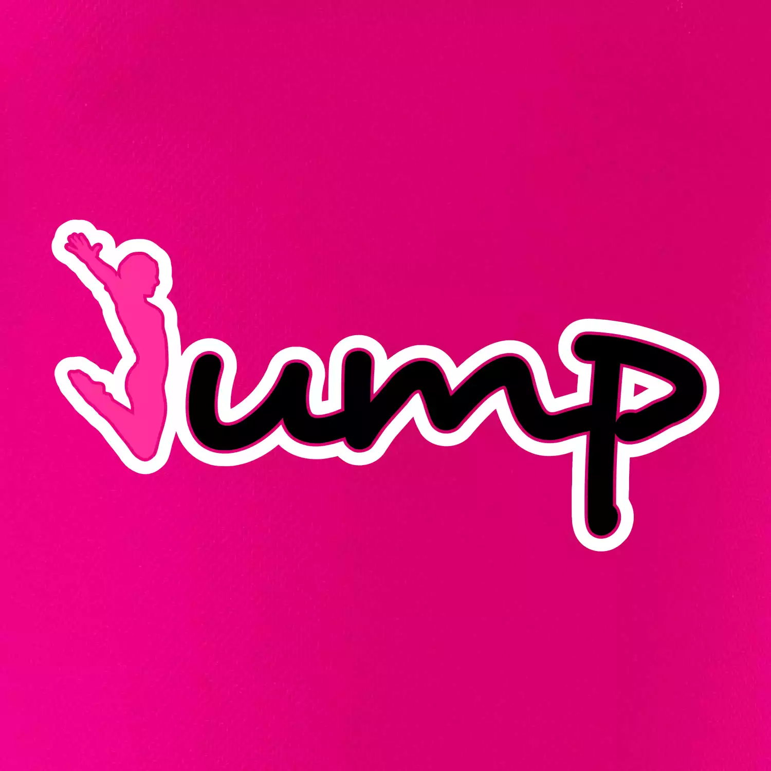 Jump - nápis a panáček