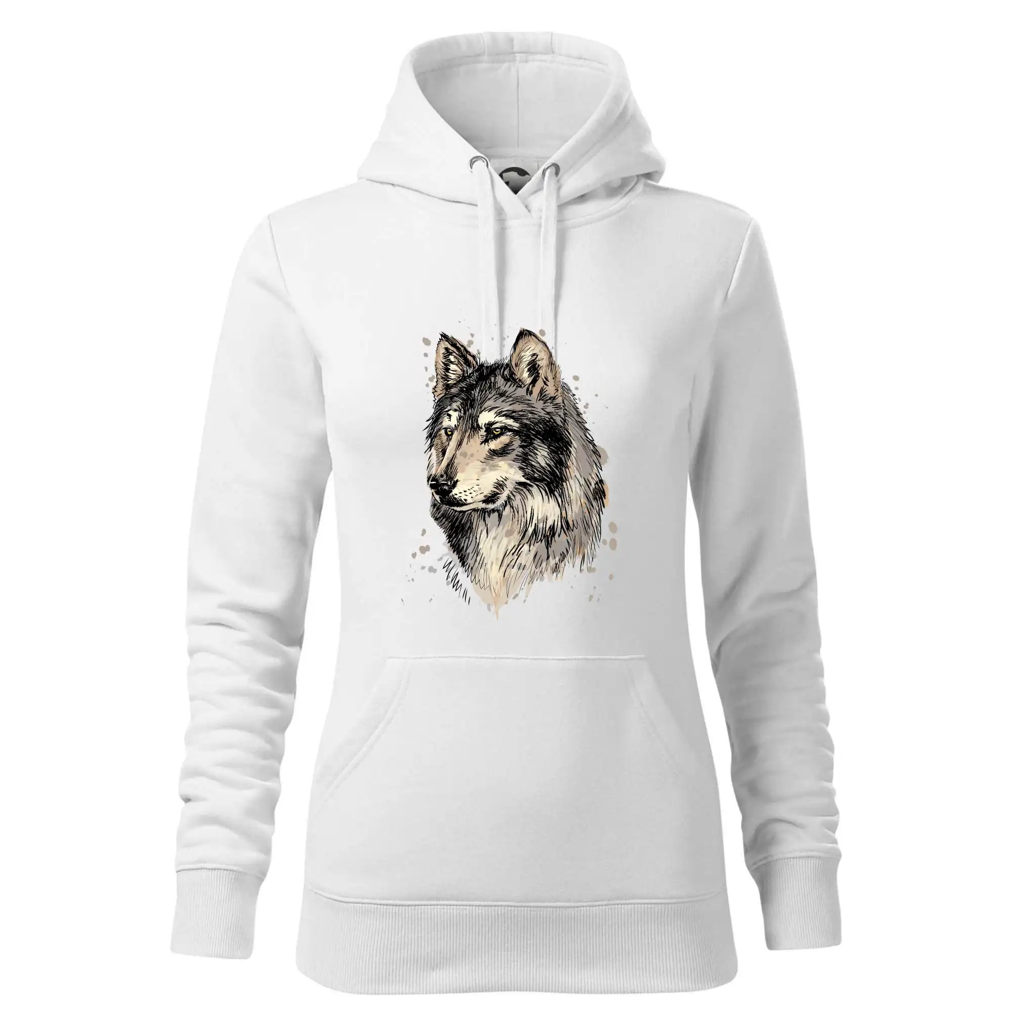 Hlava vlka kreslená