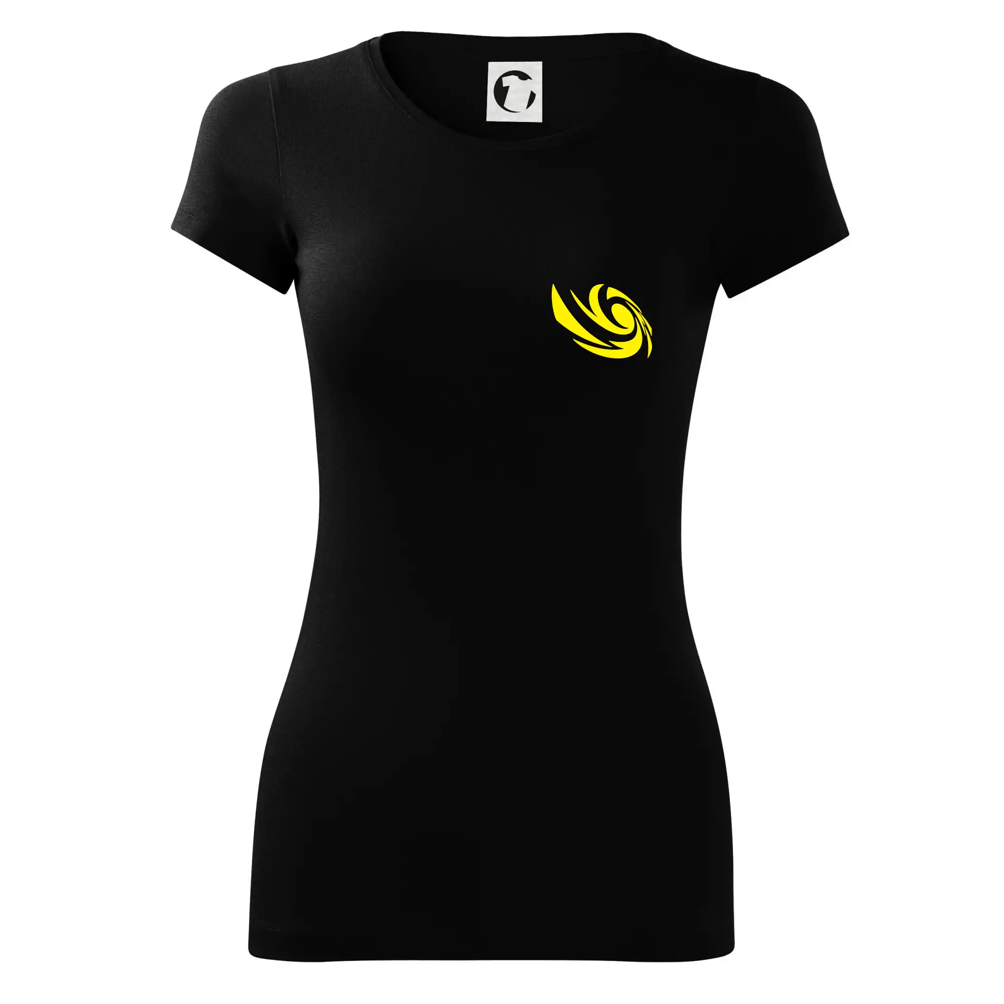 Tričká, mikiny a šiltovky pre Youtubery - Vortex logo na prsia - Dámske tričko Glance - Priliehavejší strih