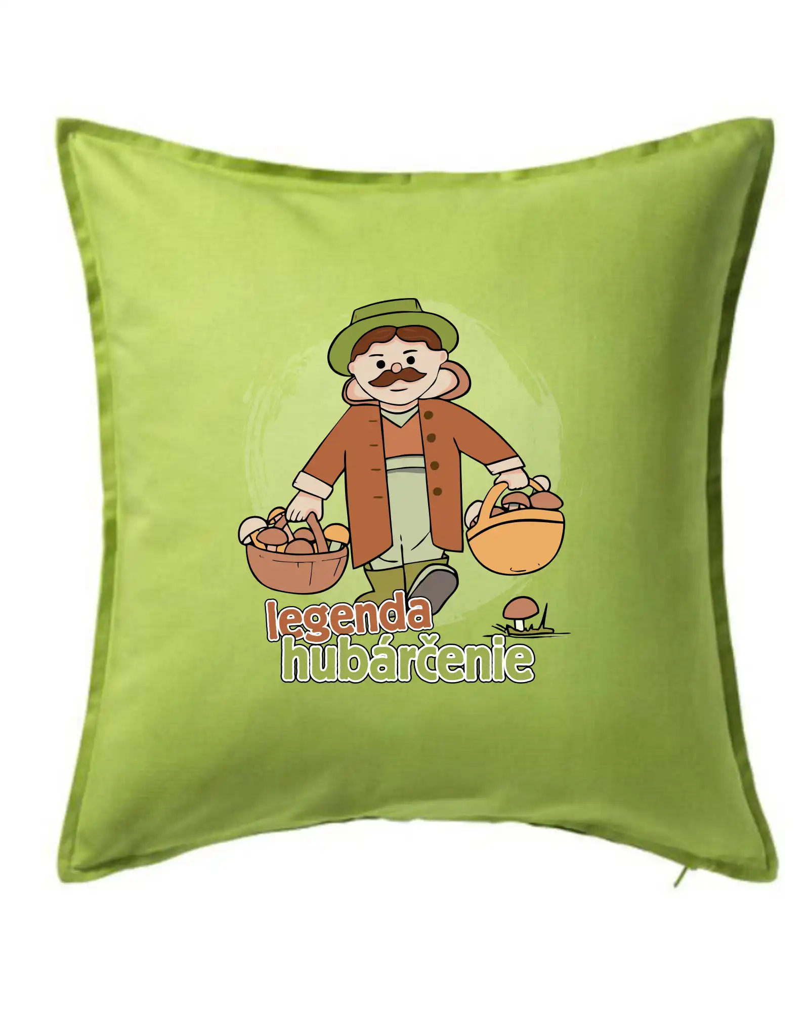 Tričká na chalupu - Legenda hubárčenie - Vankúš 50x50