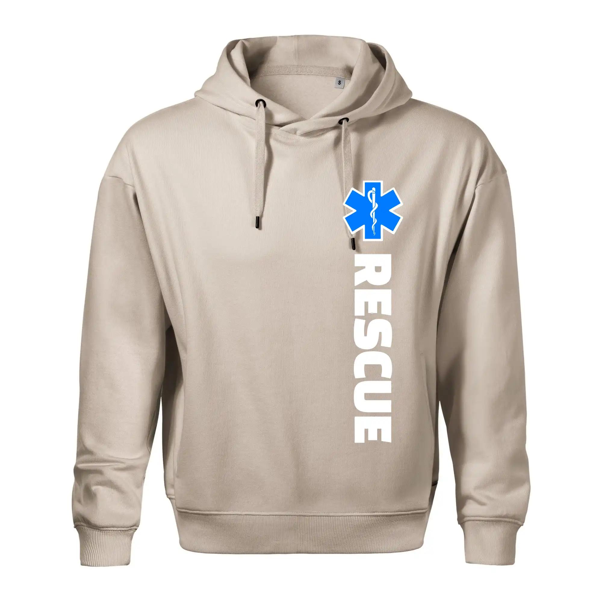 Tričká a mikiny pre záchranárov a lekárov - Kvalitné oblečenie pre zdravotníkov - Rescue - pre záchranárov - Oversized mikina pánska Moon - kratšia + širšia