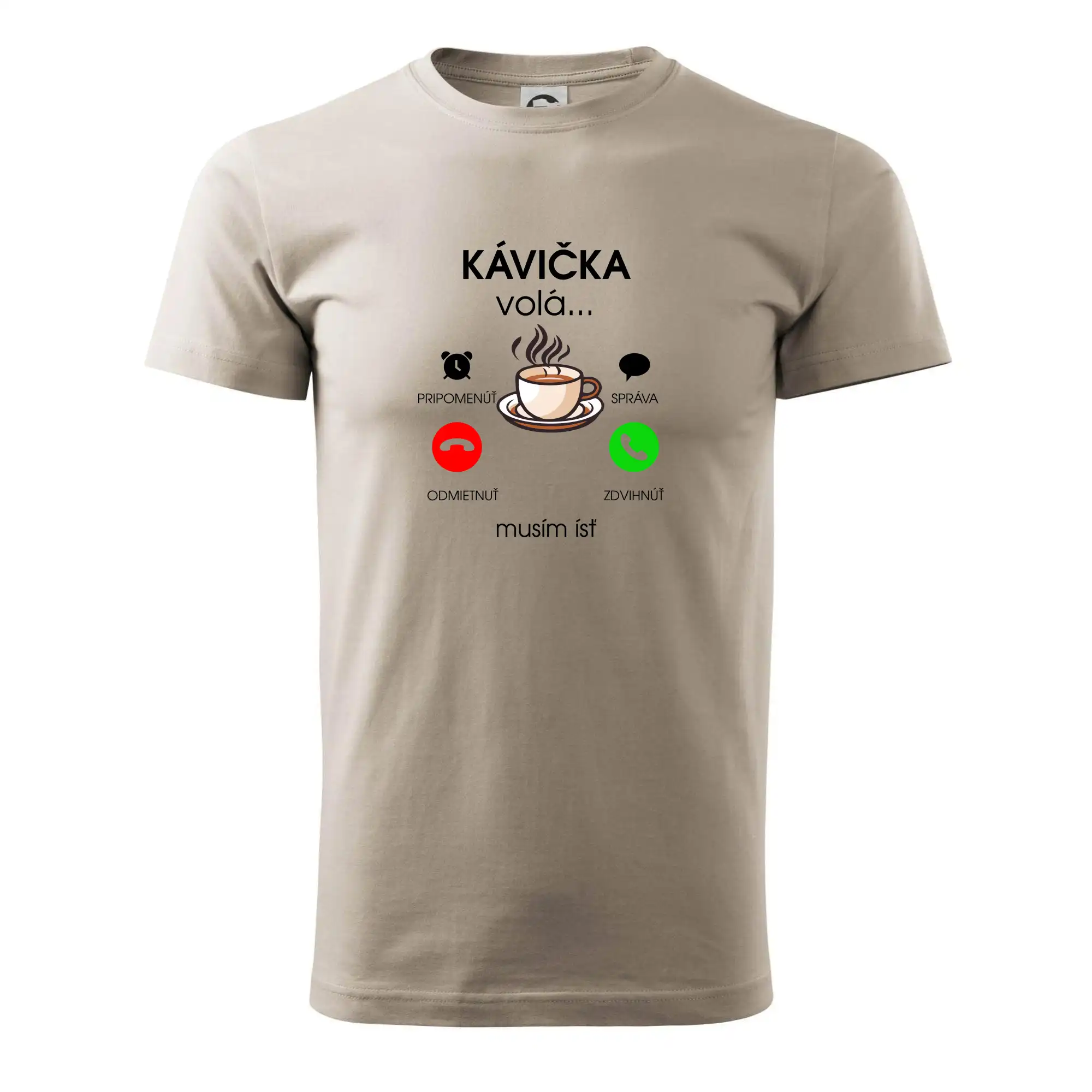 Motívy pre baristu a milovníkov kávy - Kávička volá - Klasické pánske tričko vyššej gramáže