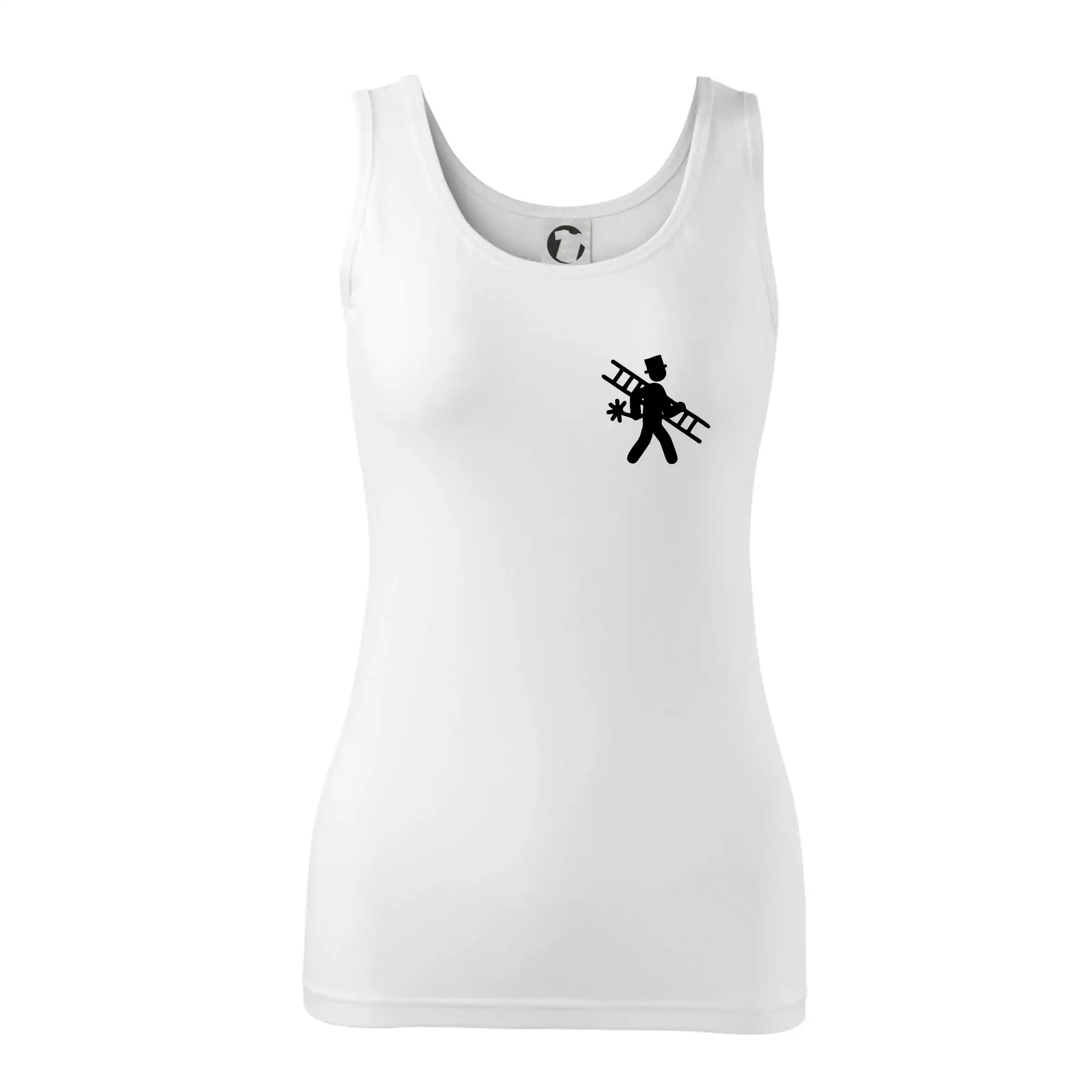 Kominík logo + nápis na zádech