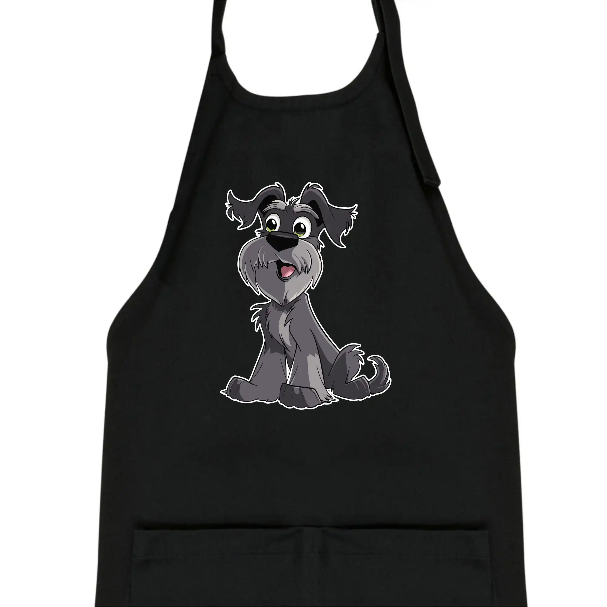 Knírač kreslený sedící