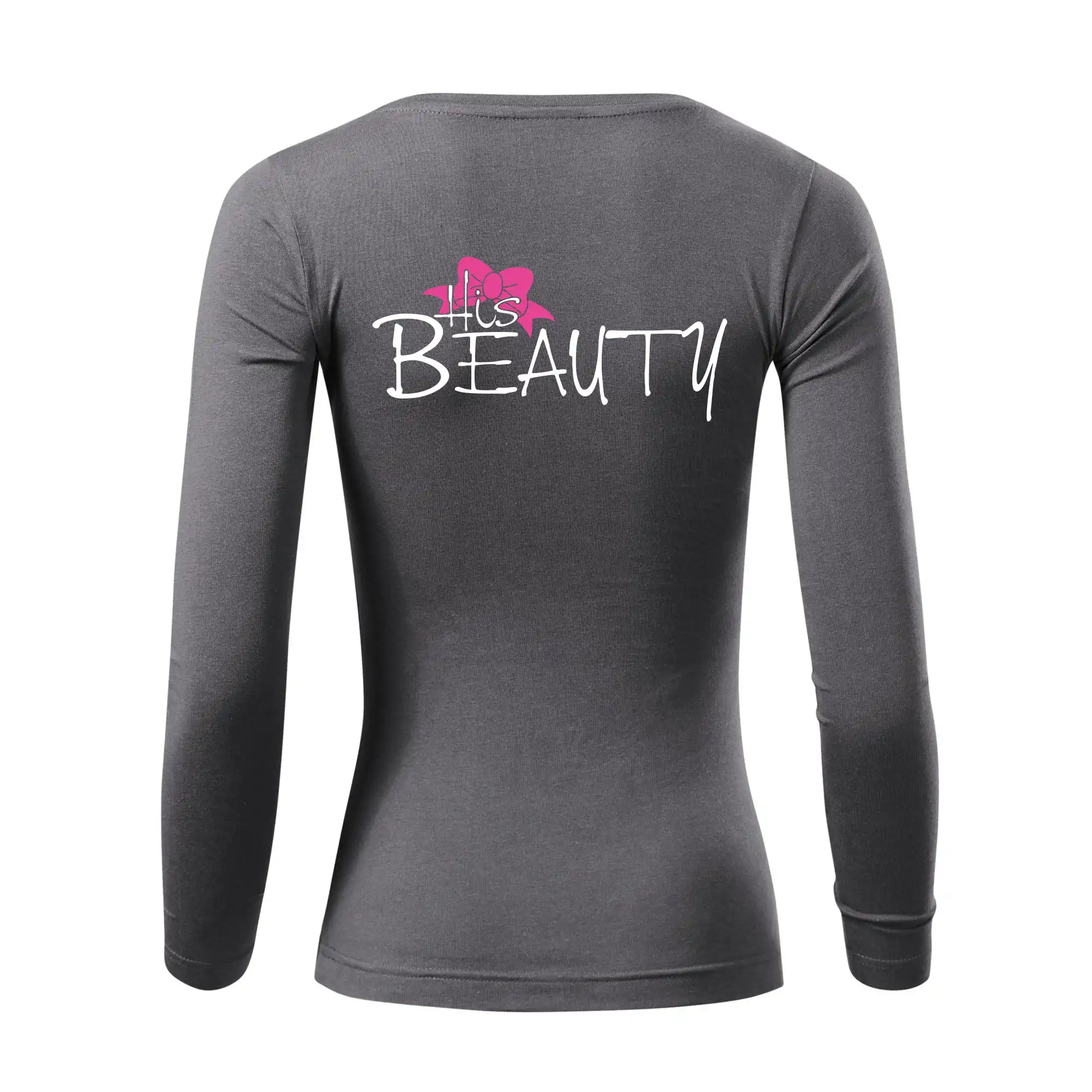 Tričká pre zamilovaných - His Beauty - Dámske tričko FIT-T LS - zužené