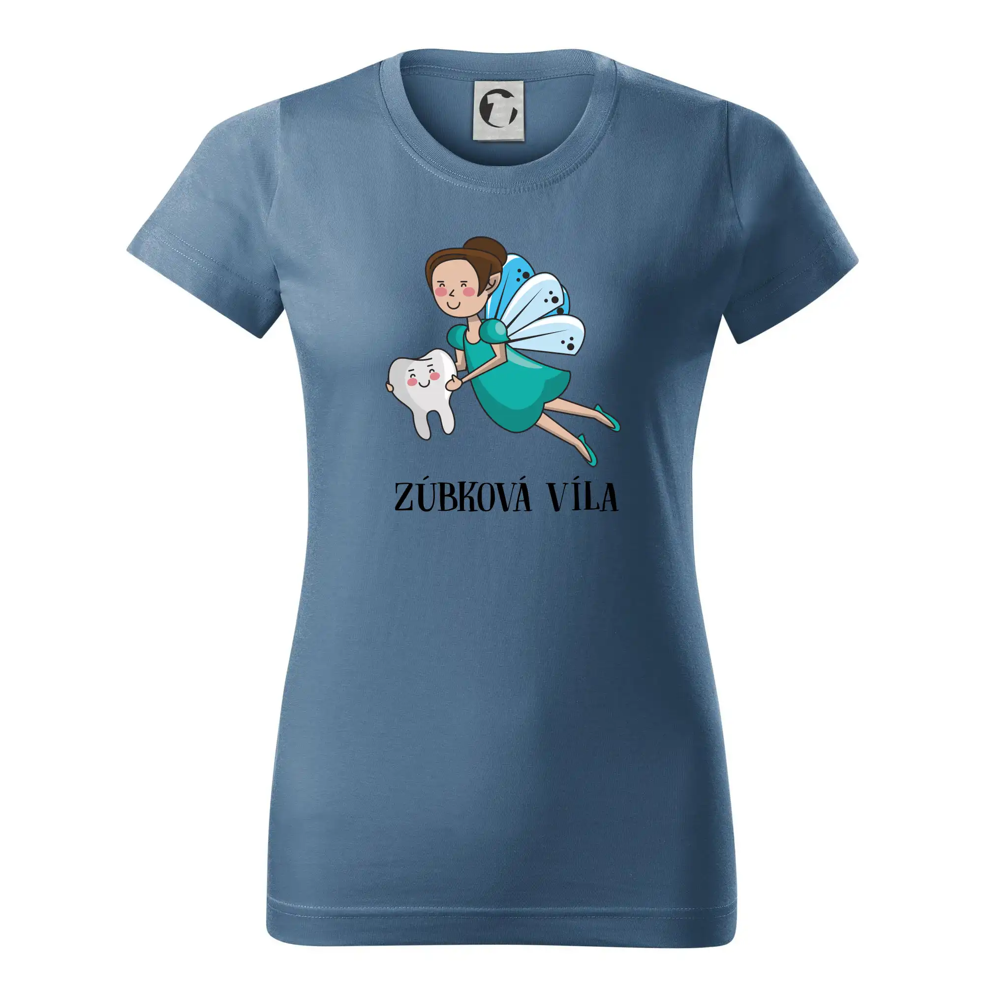 Zúbková víla - Dámske tričko basic - ľahko voľnejšie a dlhšie