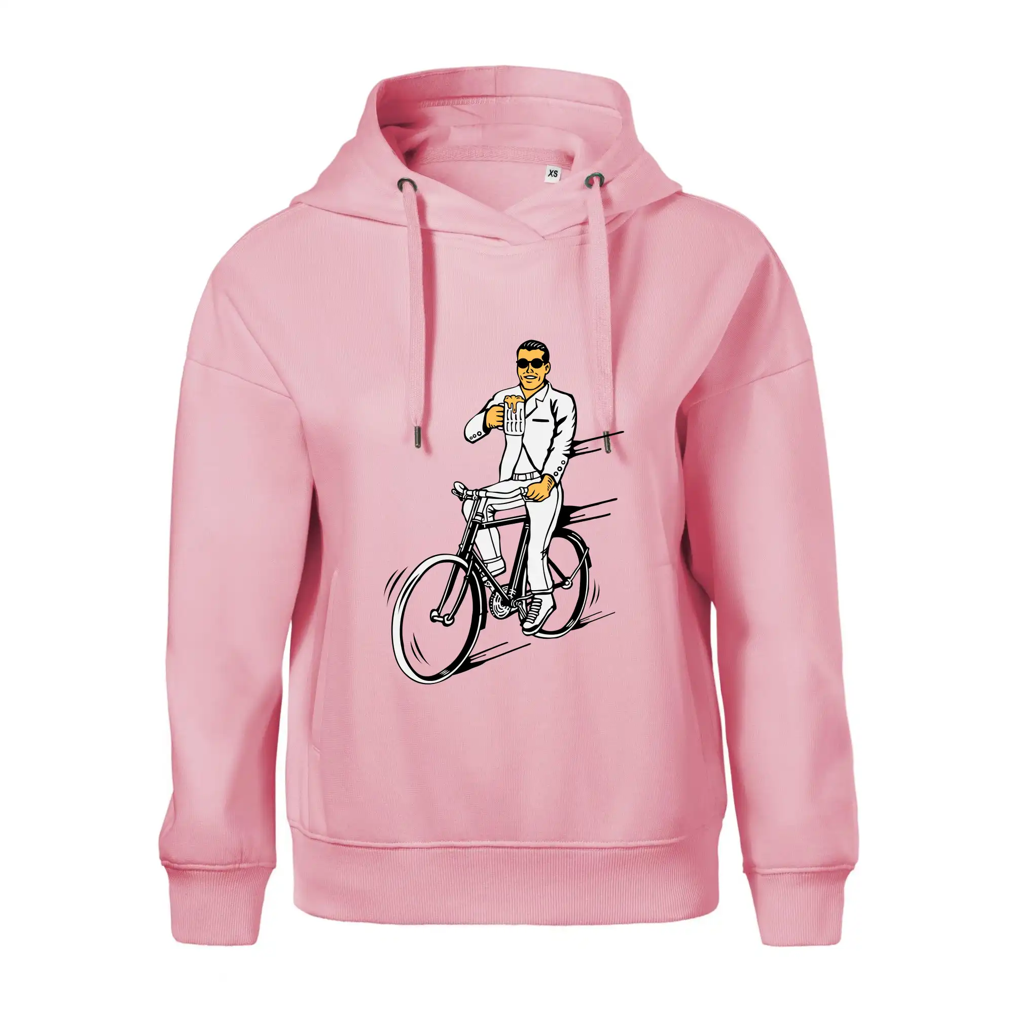 Gentleman na kole s pivem