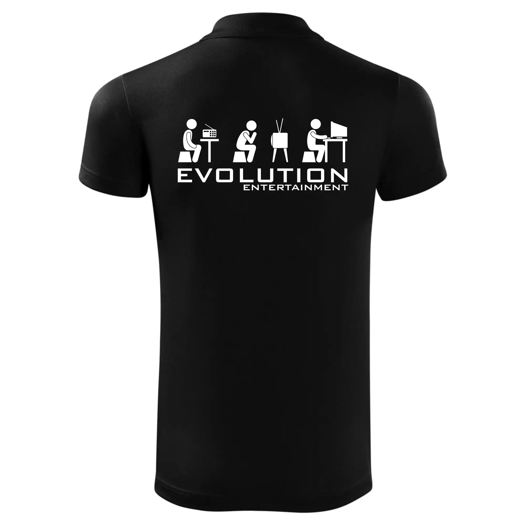 Tričká s potlačou evolúcia - Evolúcia zábavy - Polokošeľa Victory (športové)