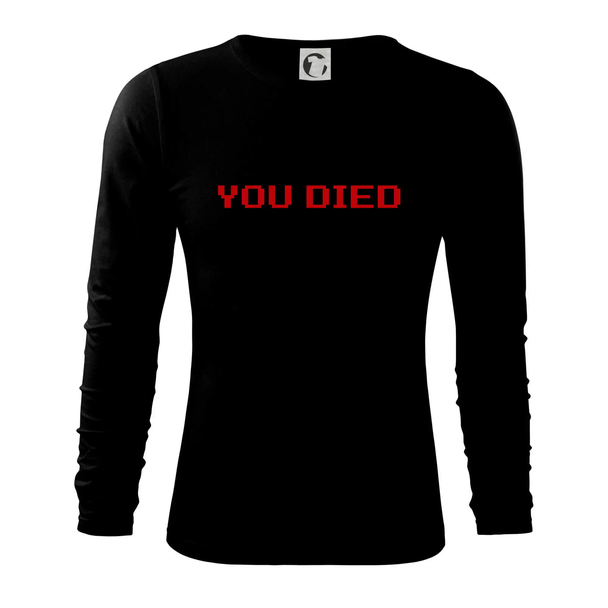 Tričká pre ajťákov - You Died - Tričko s dlhým rukávom FIT-T long sleeve