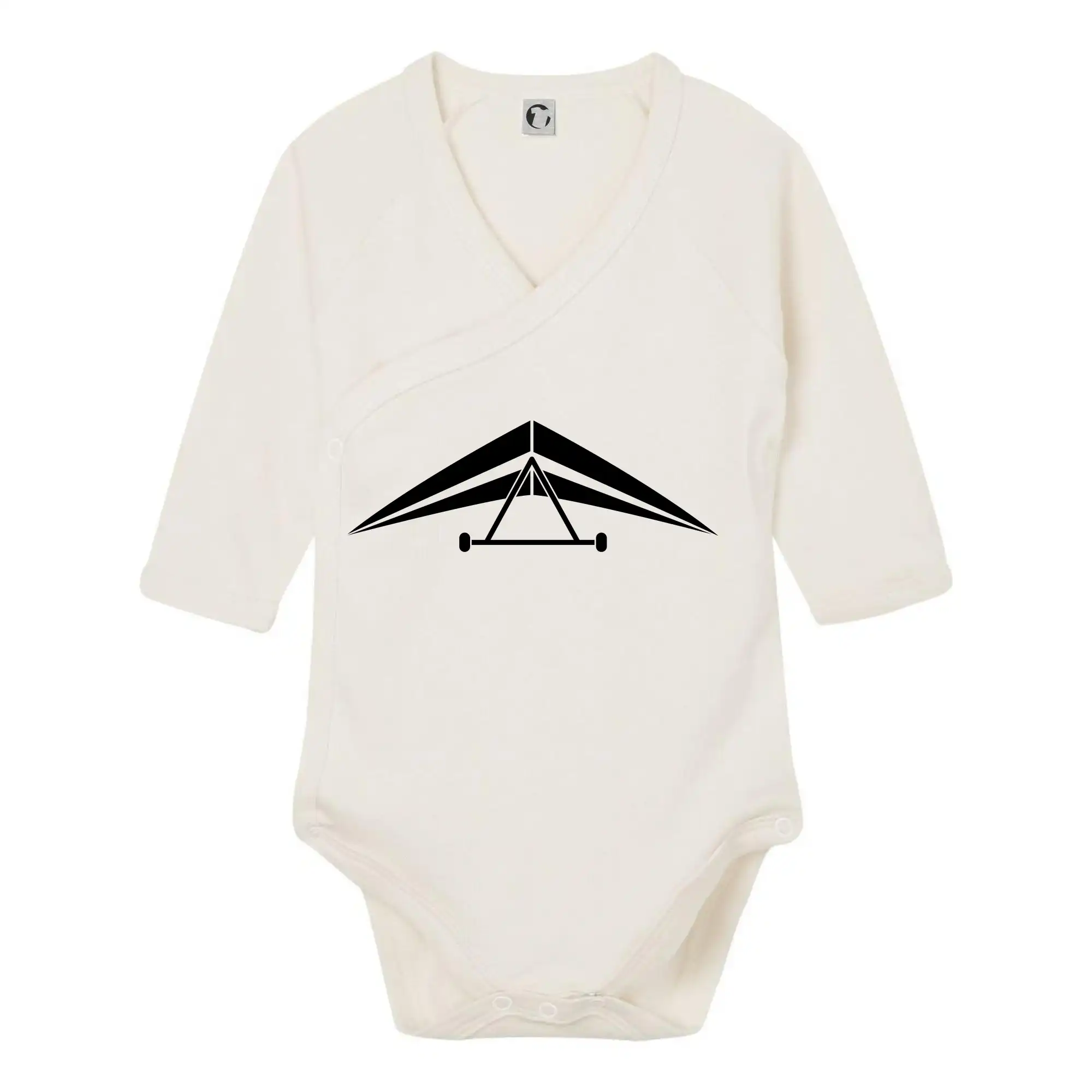 Tričká s motívom paraglidingu - Rogalo jednoduché - Body zavinovacie s dlhým rukávom