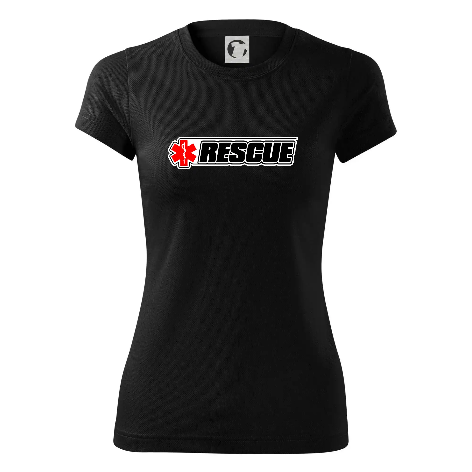 Tričká a mikiny pre záchranárov a lekárov - Kvalitné oblečenie pre zdravotníkov - Záchranár rescue kríž červený - Dámske Fantasy športové (dresovina)