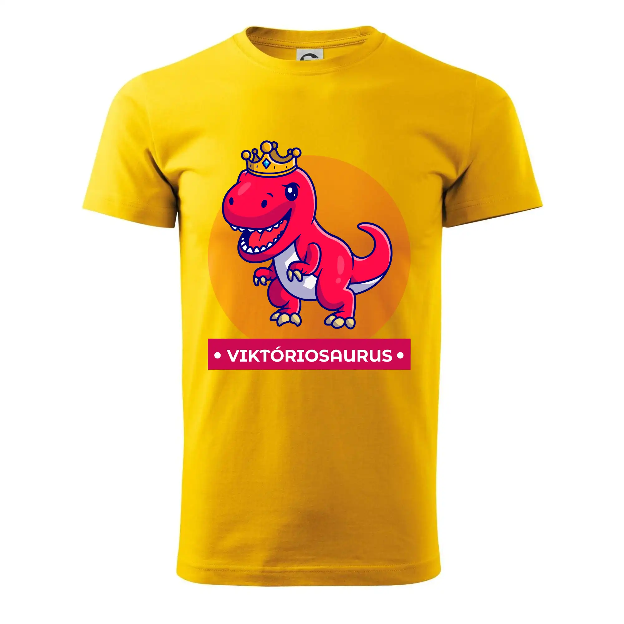 Detské tričká, mikiny a body s originálnymi potlačami | Veselé motívy pre chlapcov aj dievčatá - Dinosaurie mená - červený dinosaurus - Pánske tričko nižšej gramáže