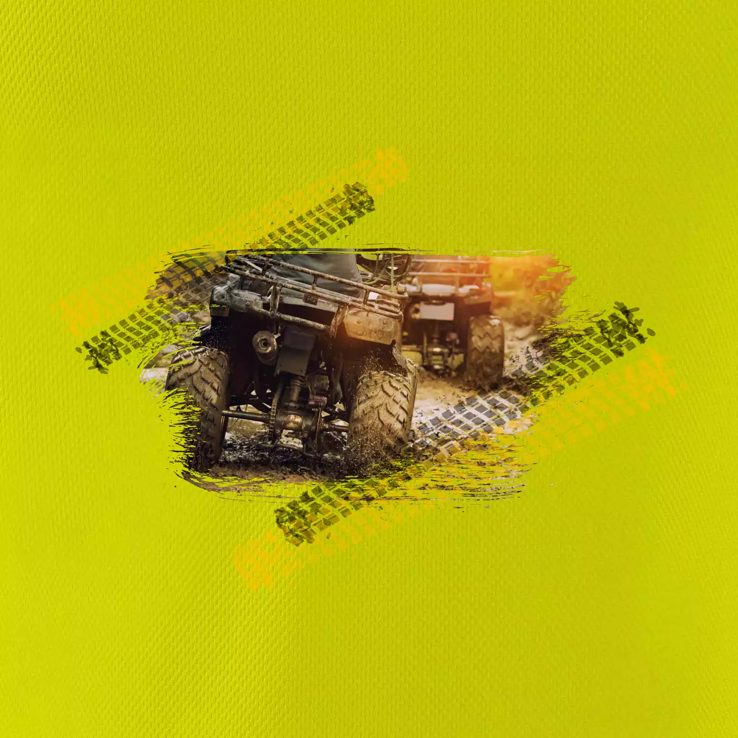 ATV čtyřkolka v bahně