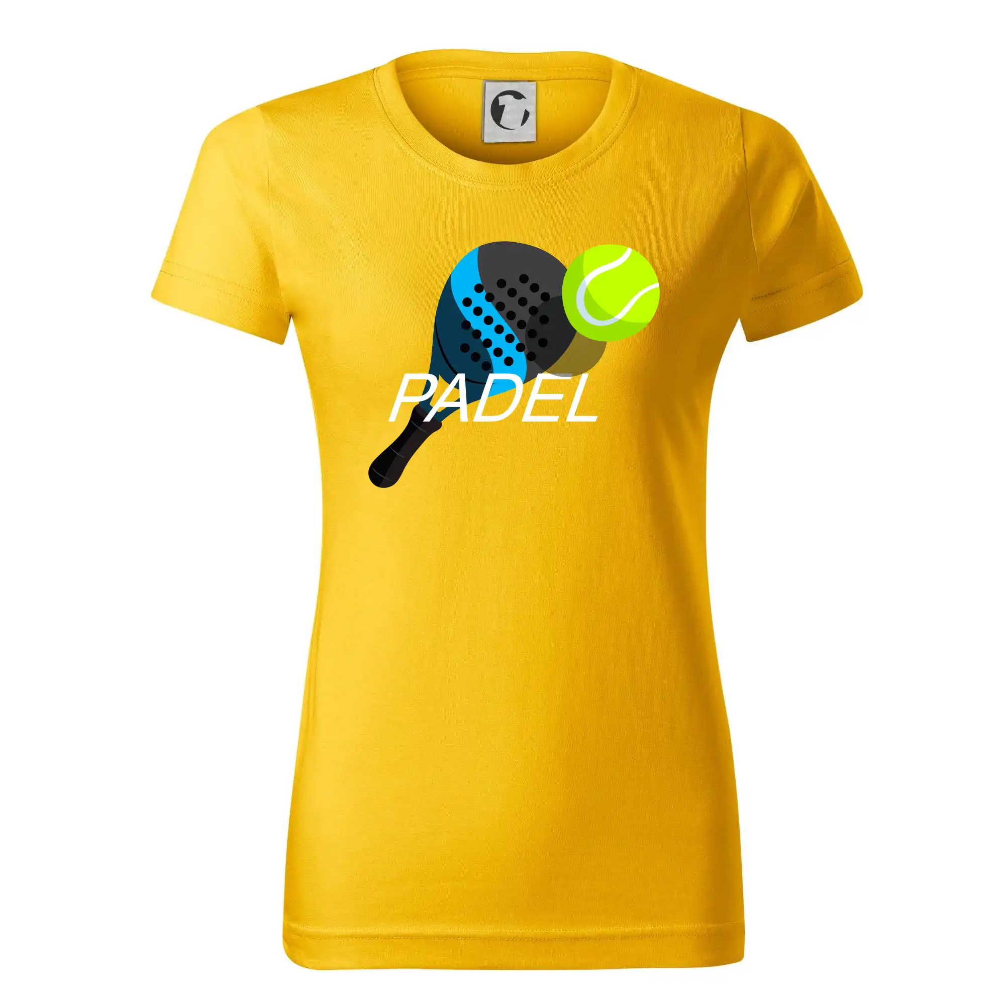 Tričká s motívmi Padel tenis - Paddle obrazok farebný - Dámske tričko basic - ľahko voľnejšie a dlhšie