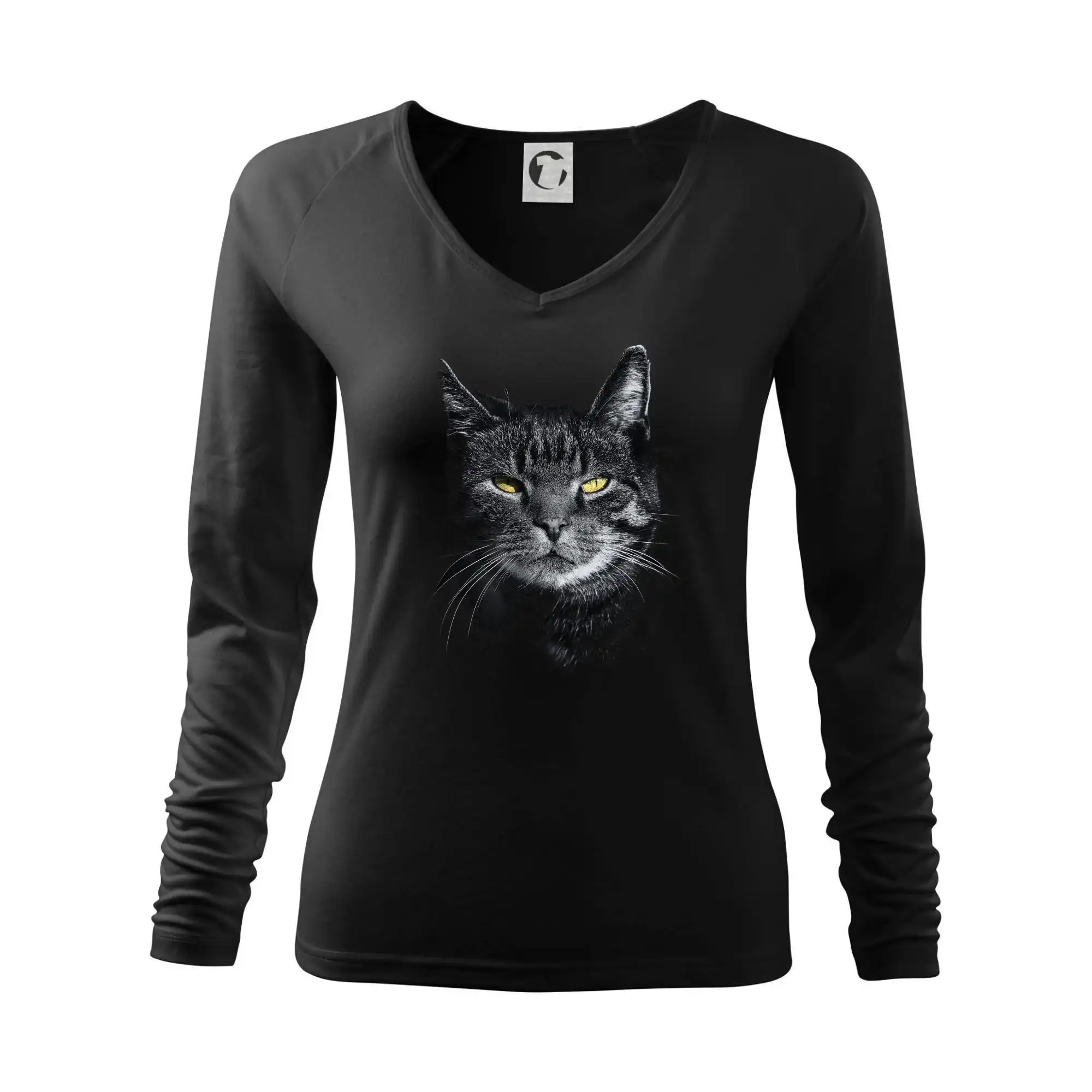 Vtipná tričká s mačkou - Zadumaná mačka - Tričko dámske Elegance