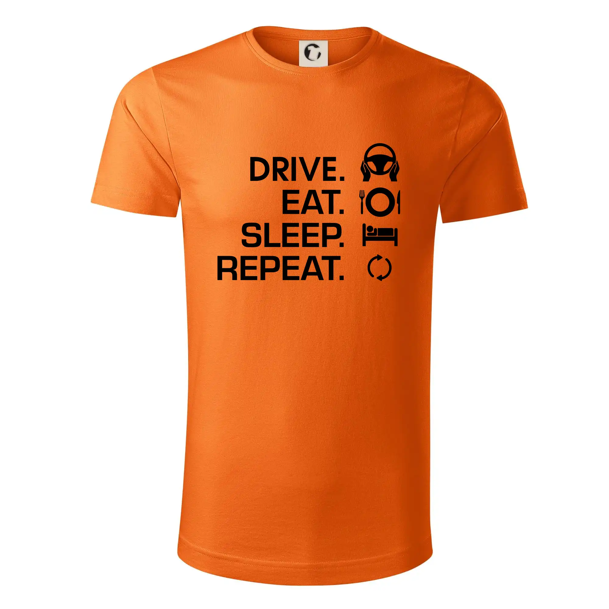 Auto tričká - Drive eat sleep repeat - Tričko z organickej bavlny