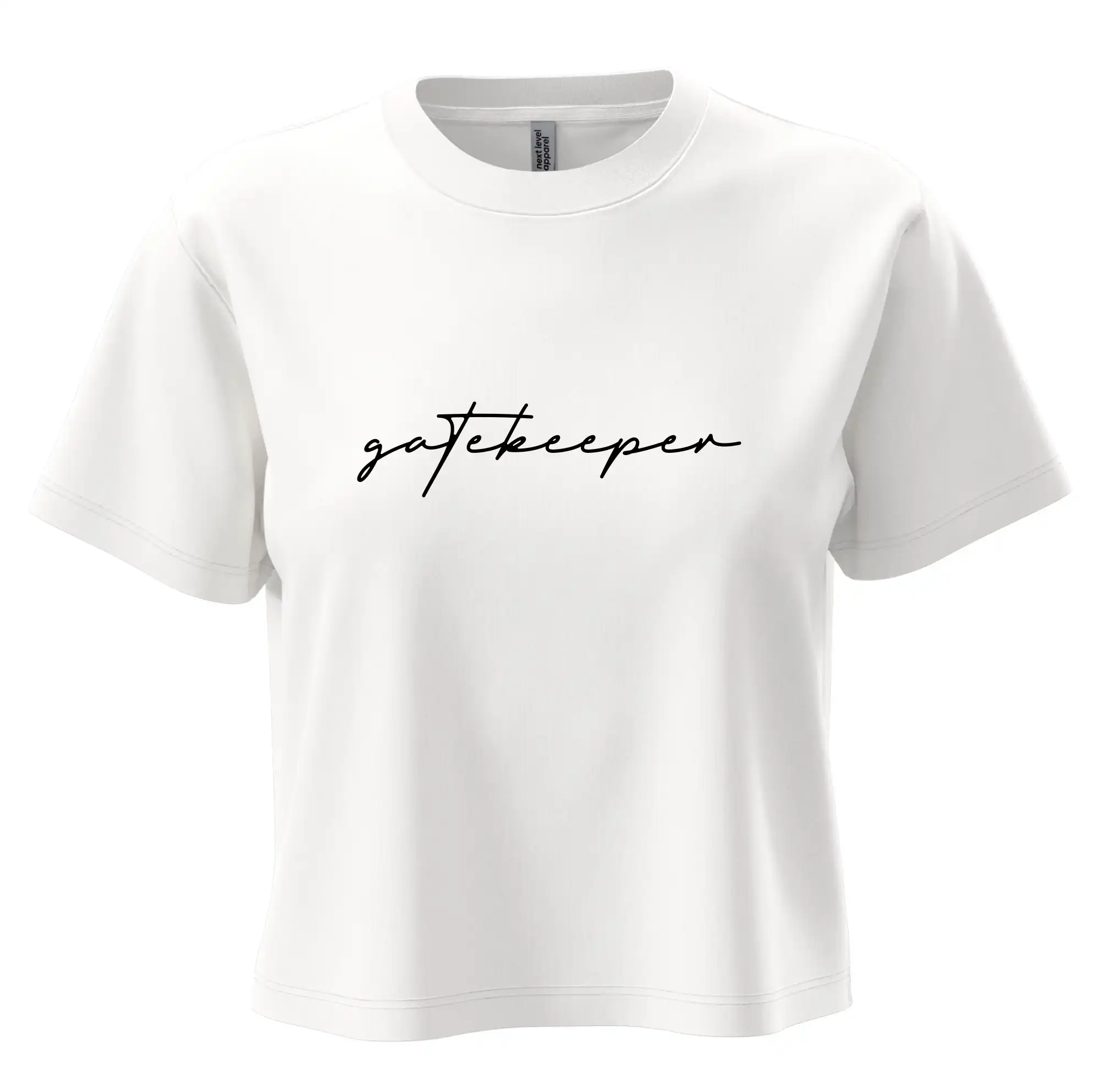 Vtipné tričká do práce - Gatekeeper - Boxy cropped tričko OVERSIZE