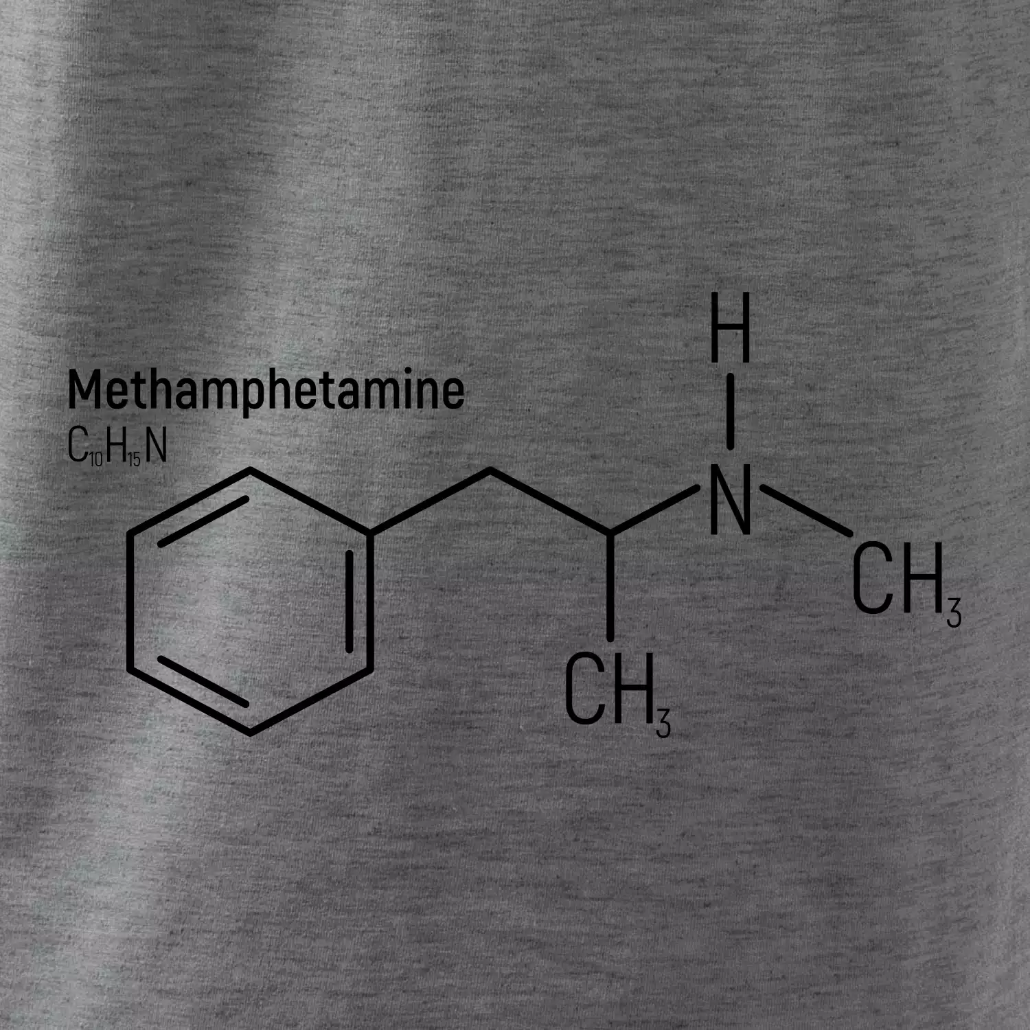 Molekulární struktura Metamfetamin