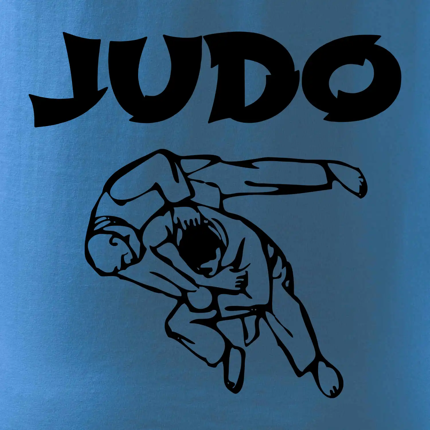 Judo nápis + postavy