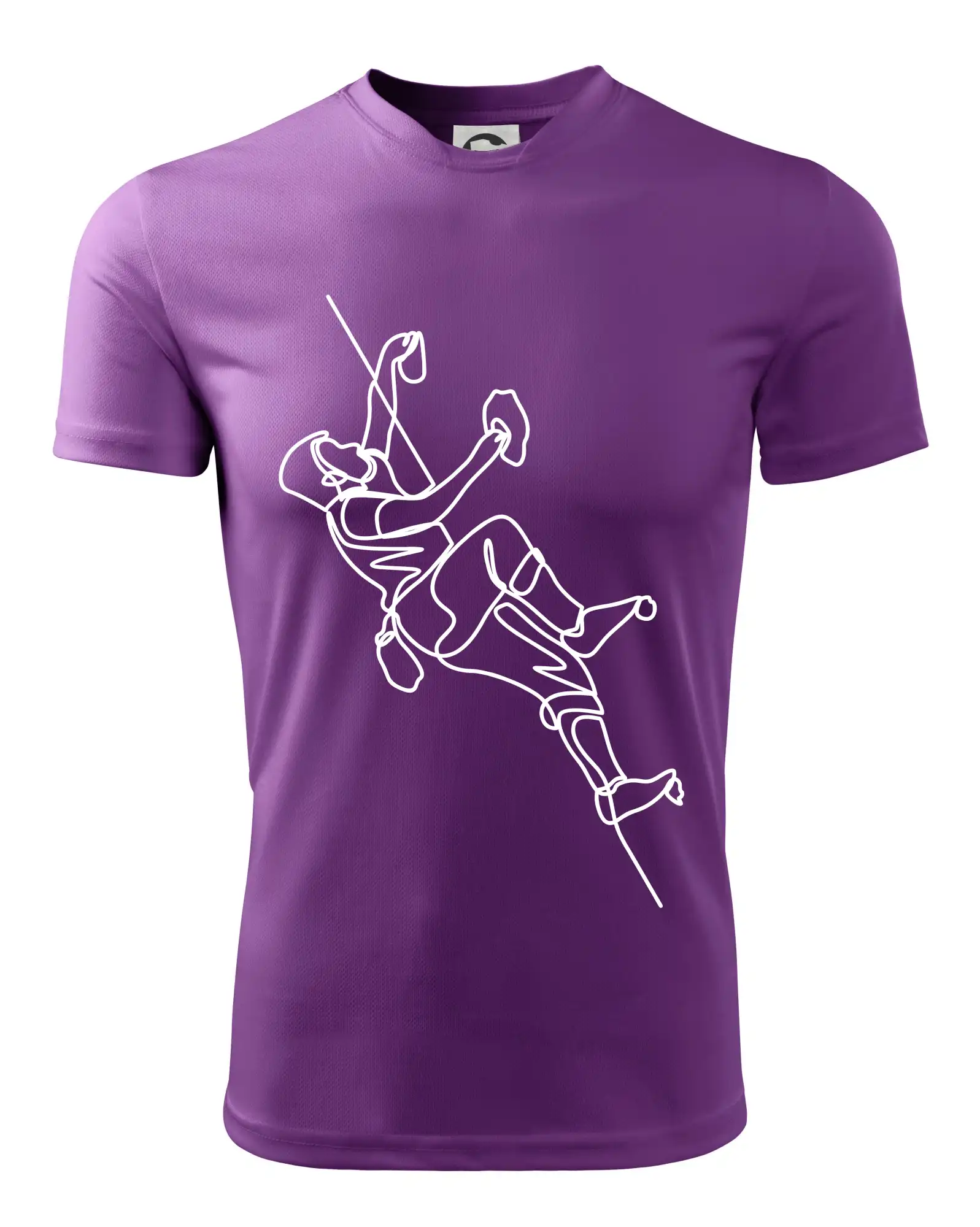 Lezecká stěna jedním tahem