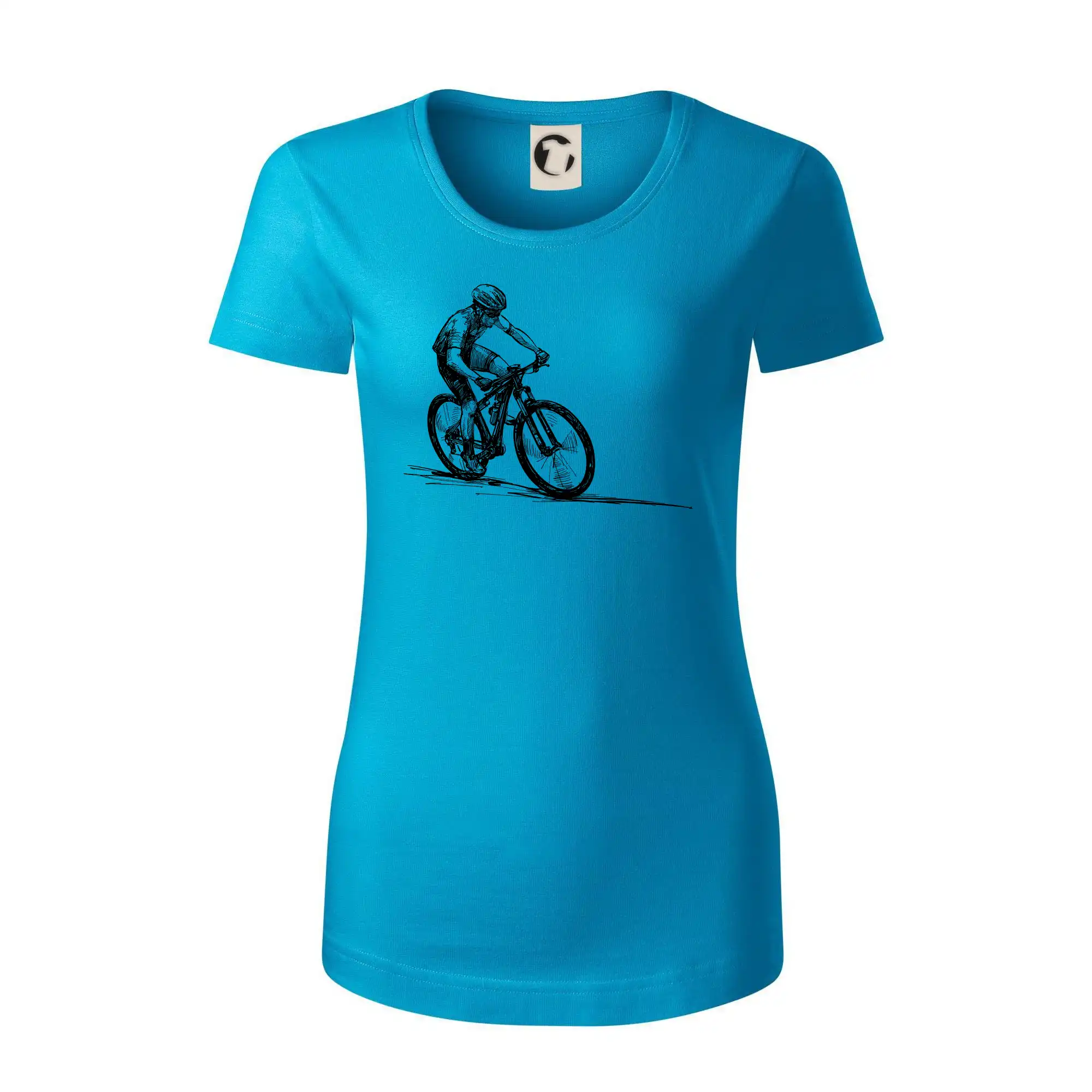 MTB kreslený cyklista