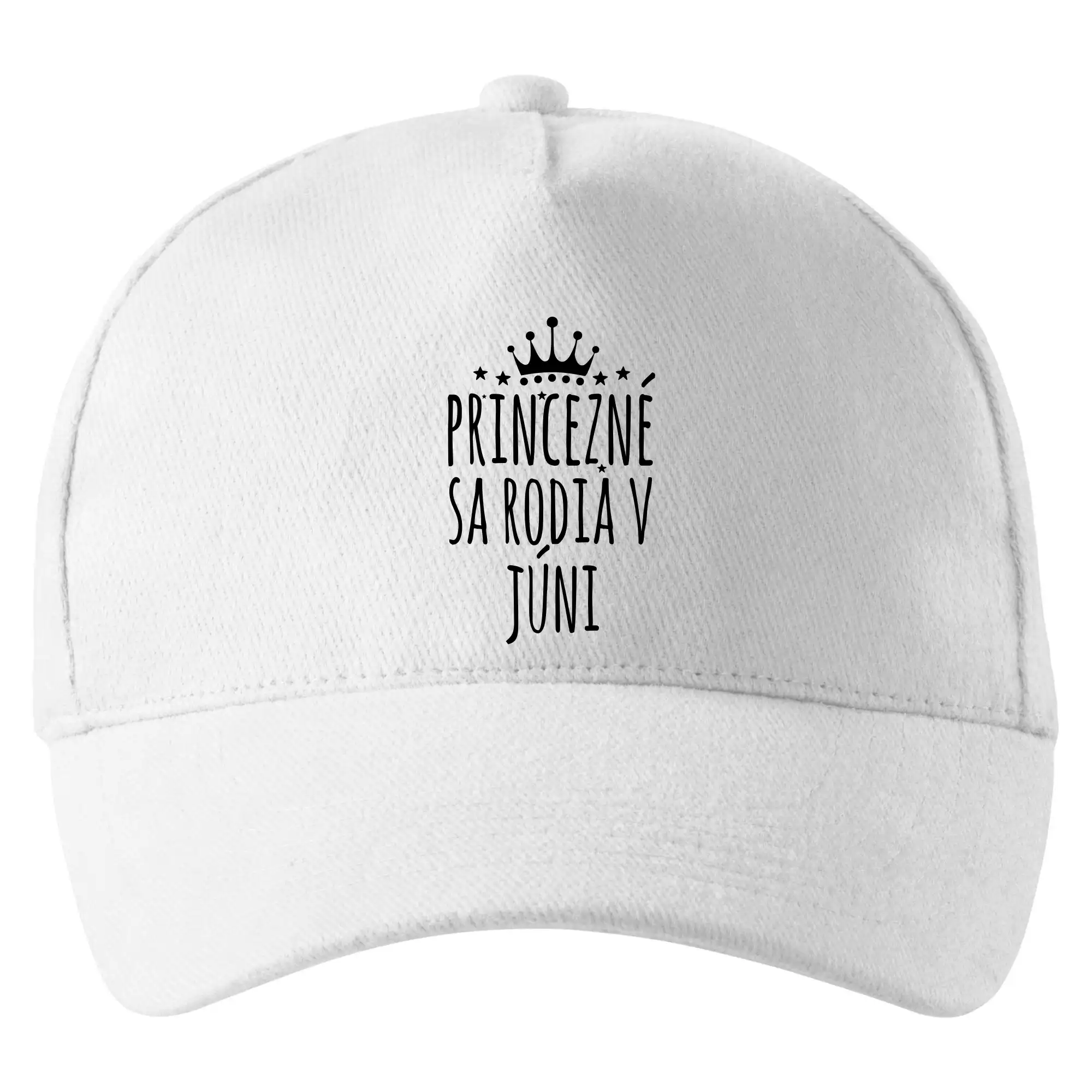 Tričká pre narodených v júni - Princezné sa rodia v júni - Šiltovka so zahnutým šiltom a mosaznou sponou