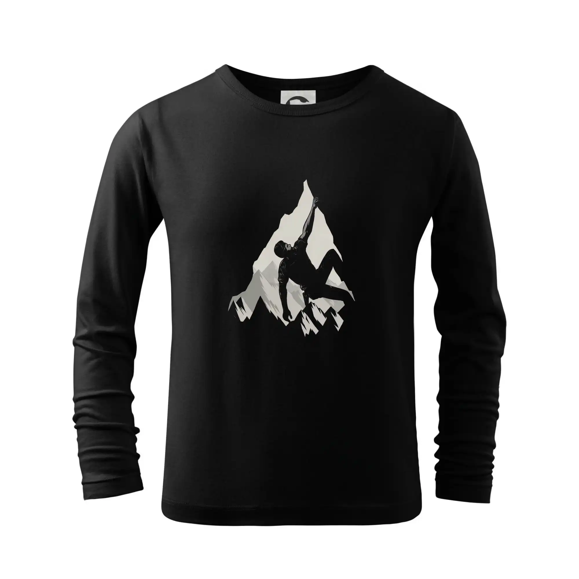 Trička pro horolezcov - Hrolezec v noci - Tričko detské Long Sleeve