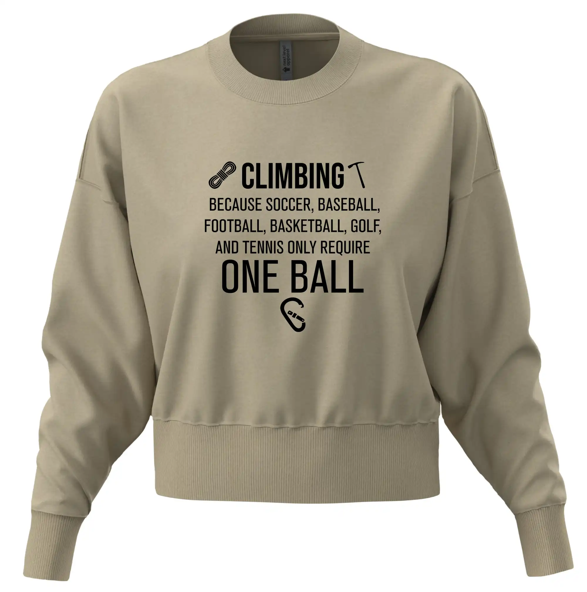 Climbing beacause one ball