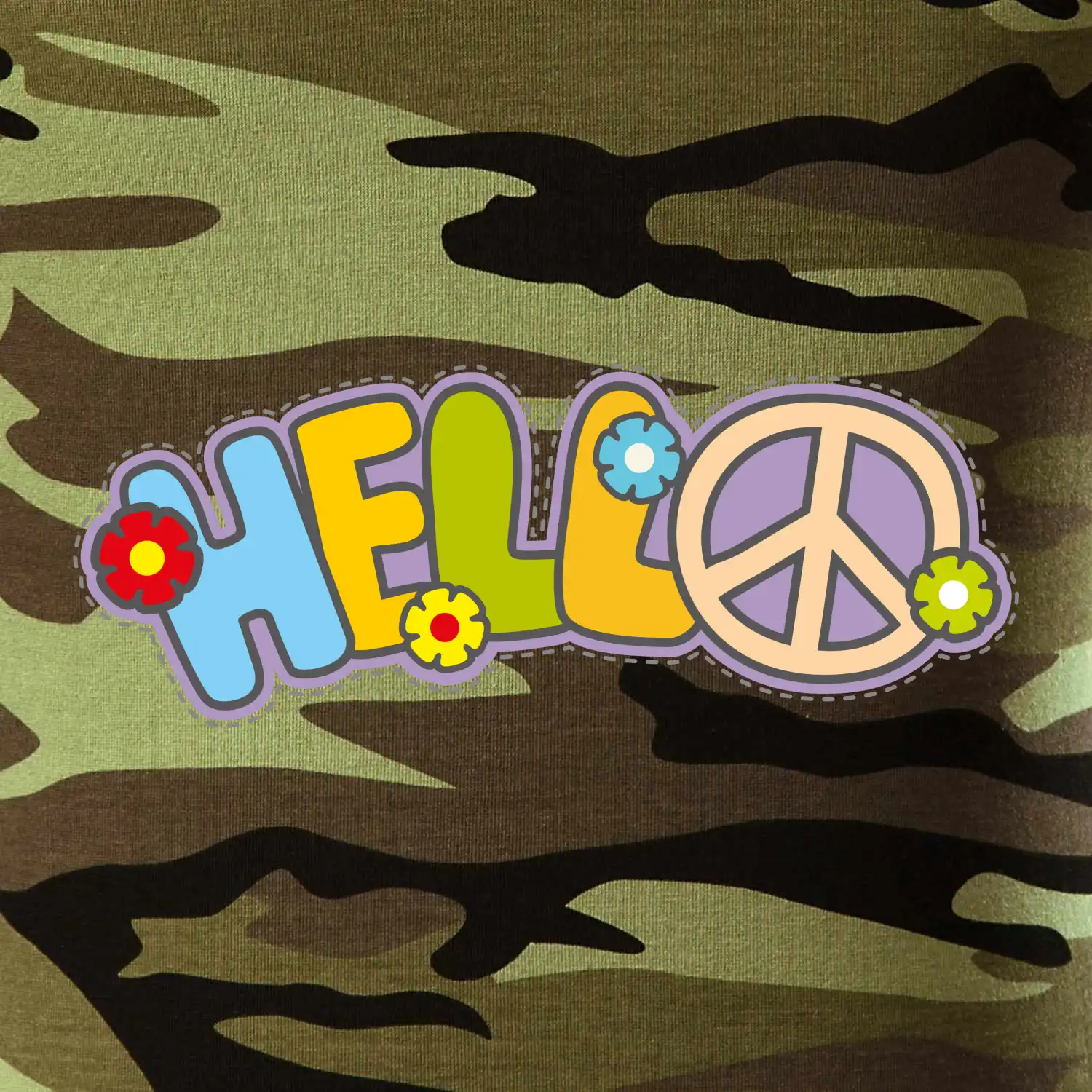Hello hippie symbol