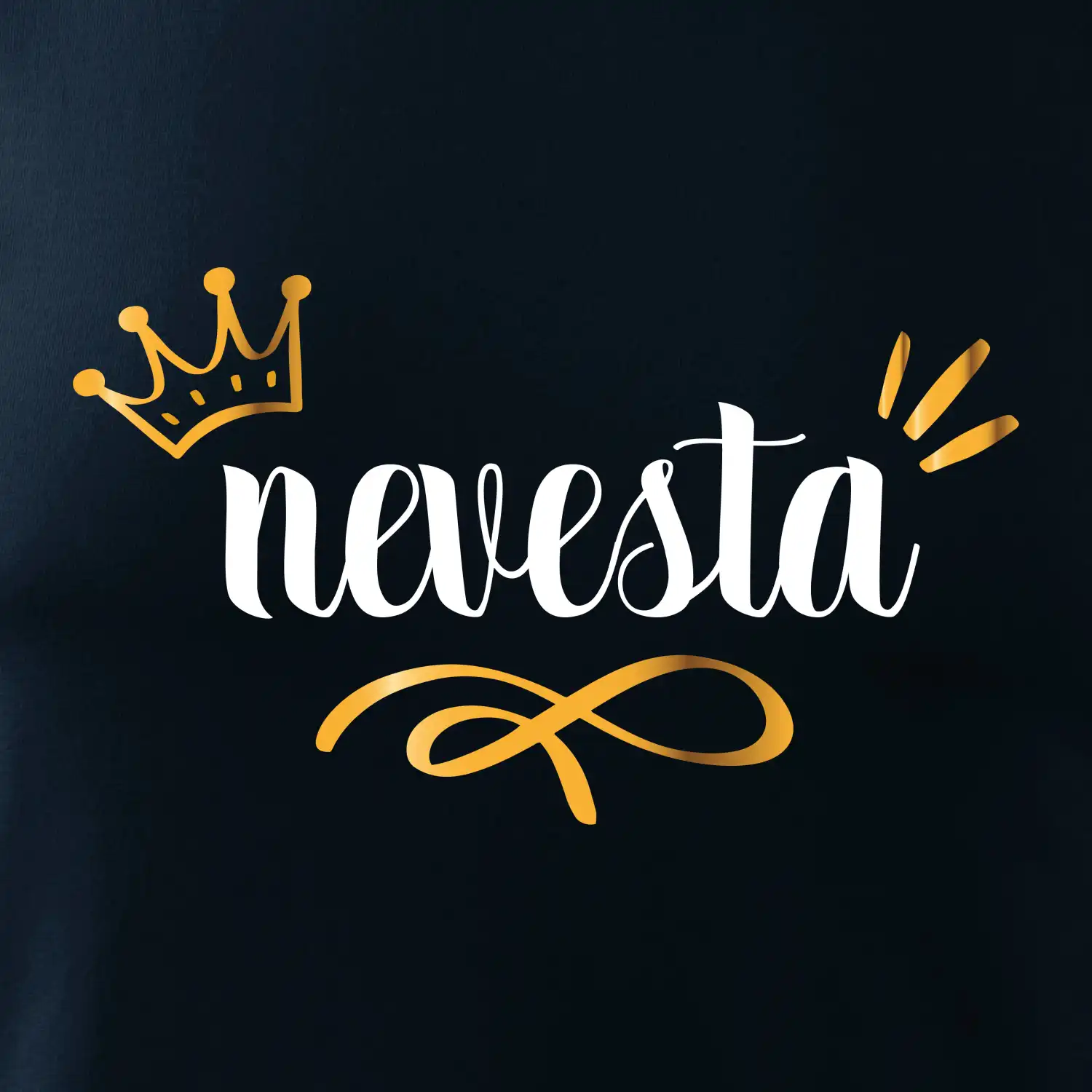Nevesta princezná - zlatá potlač SK