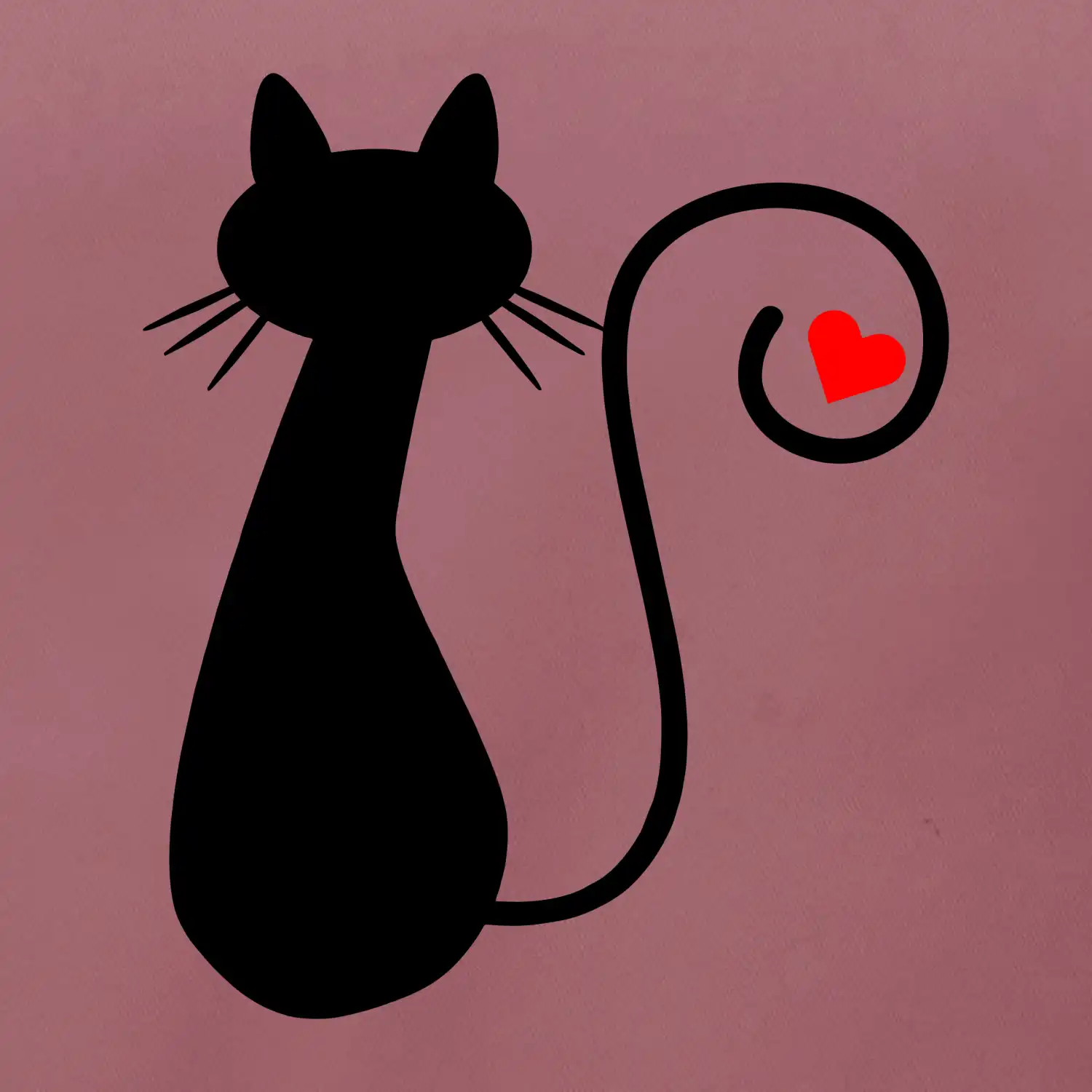 Zamilovaná kočka ocásek