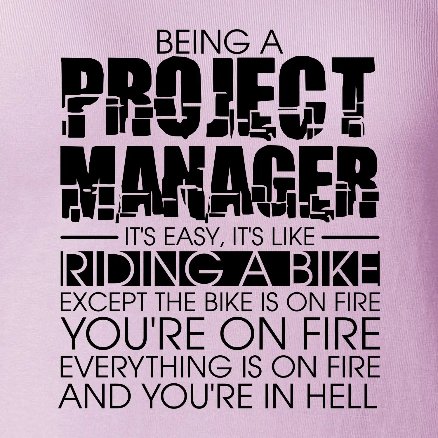 Being A Project Manager - bike
